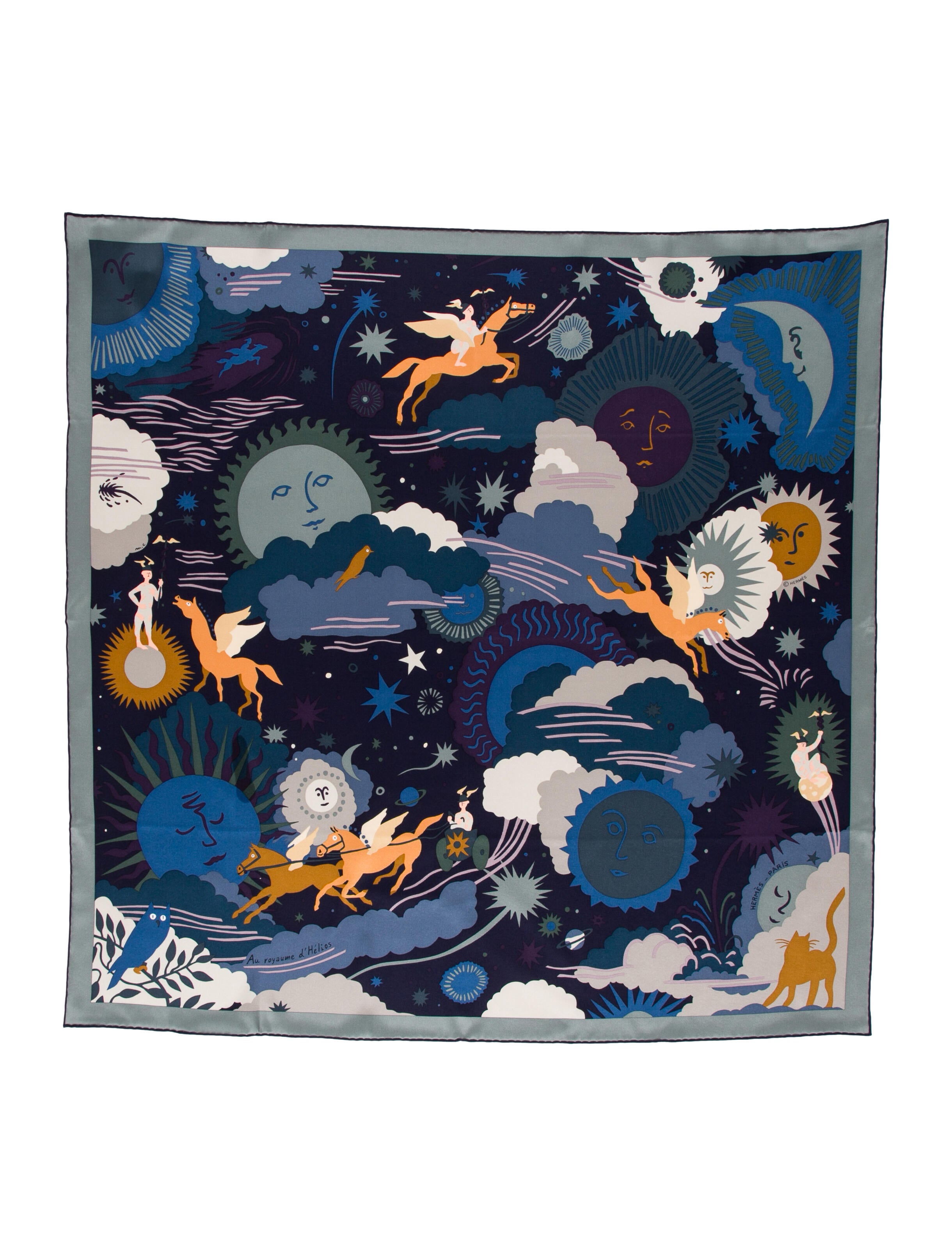 Hermès Au Royaume d'Helios Silk Scarf w/ Tags