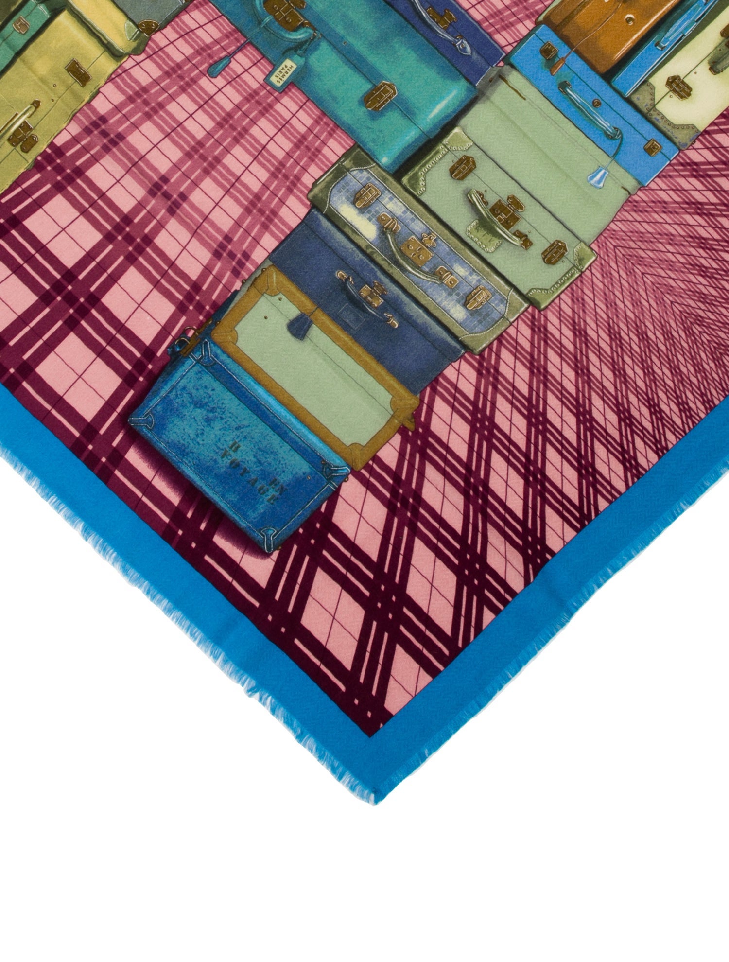 Hermès H en Voyage Cashmere Scarf