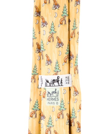 Hermès Silk Pattern Tie