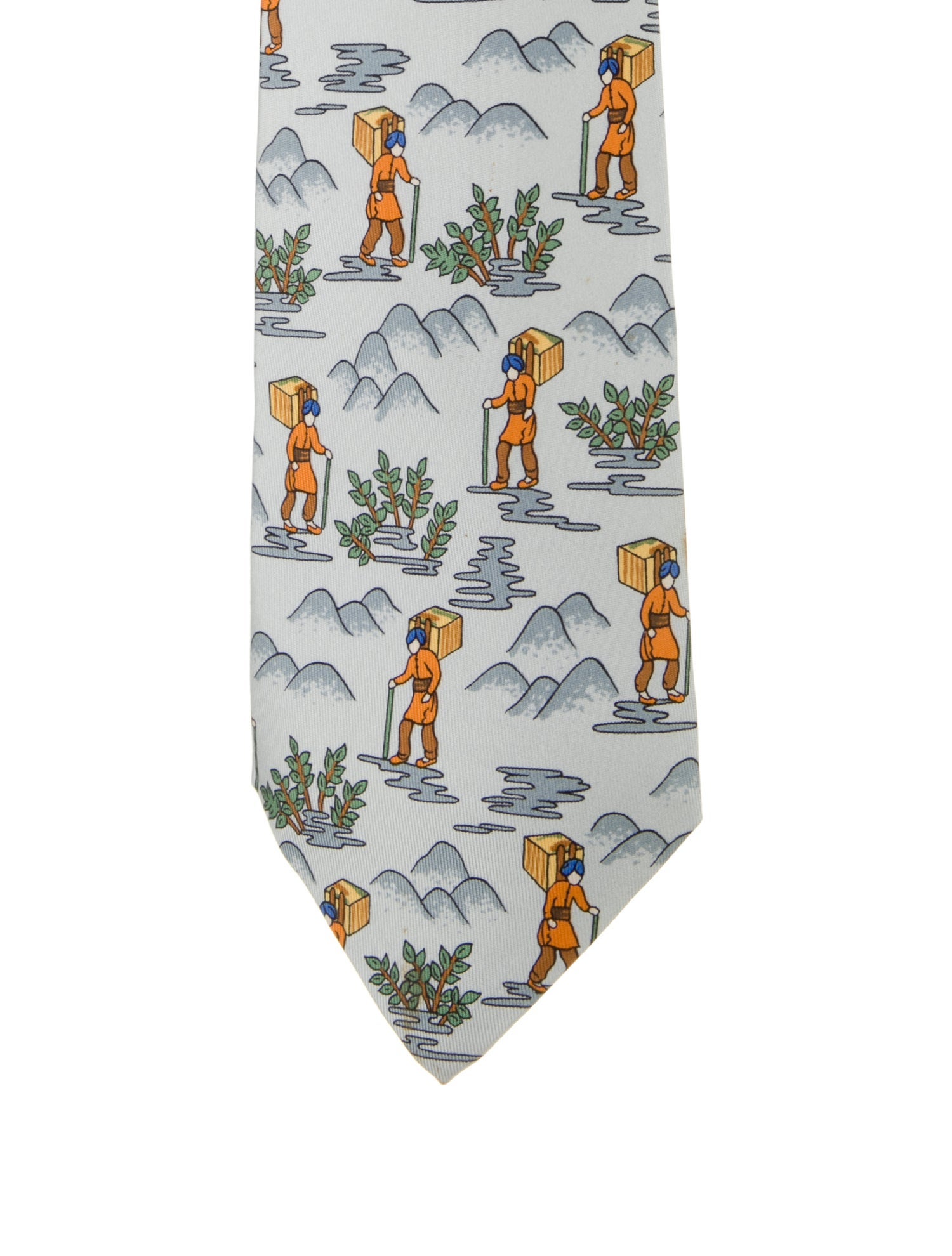 Hermès Silk Pattern Tie