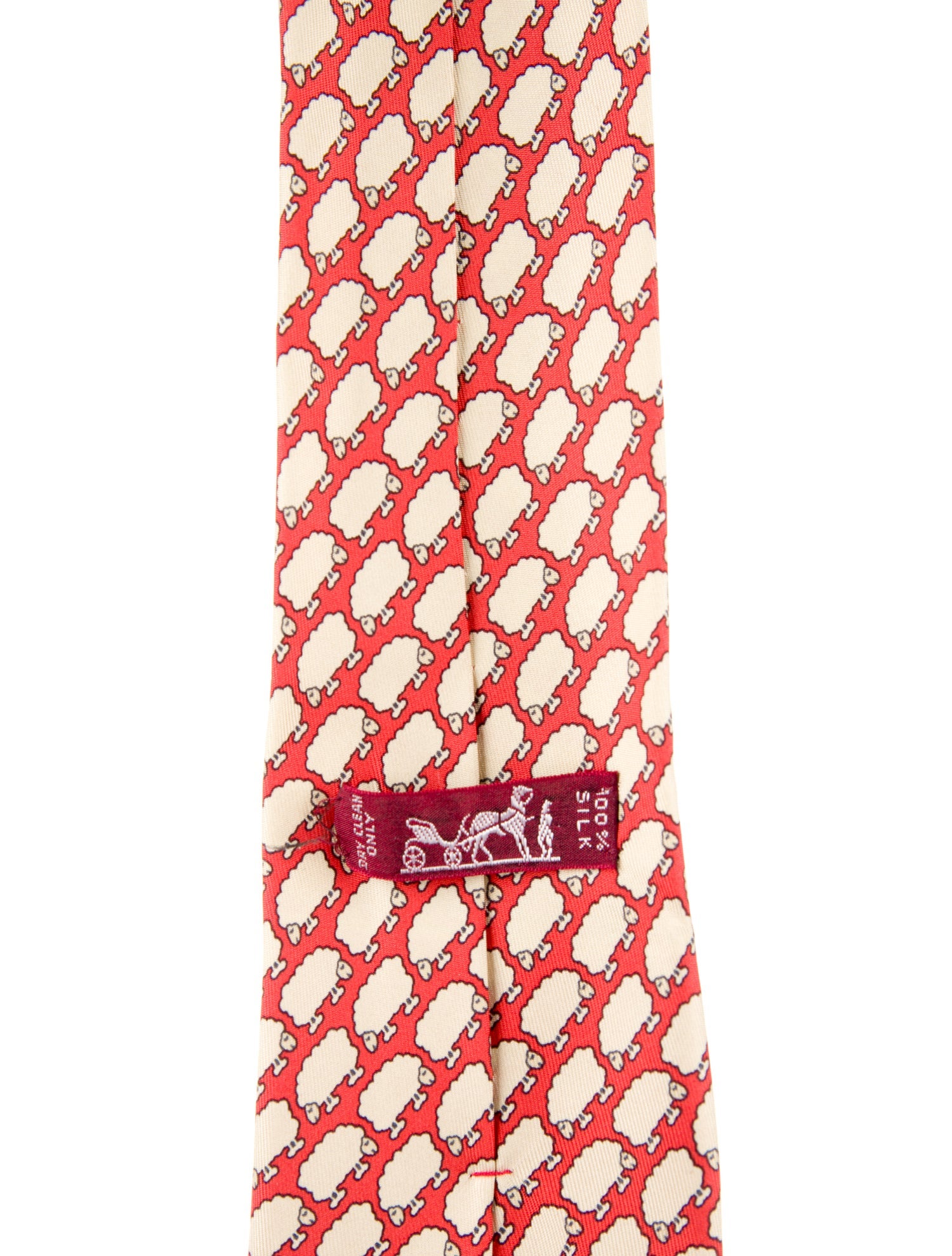 Hermès Silk Printed Tie