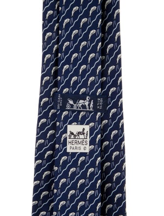 Hermès Silk Pattern Tie