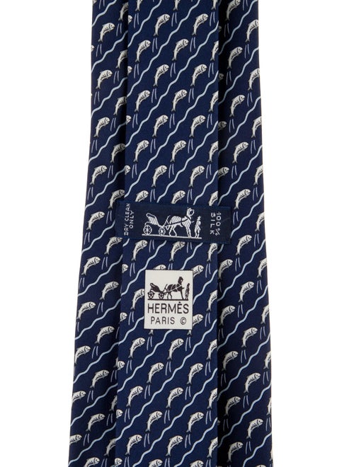 Hermès Silk Pattern Tie