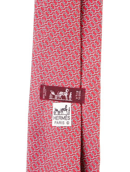 Hermès Silk Pattern Tie