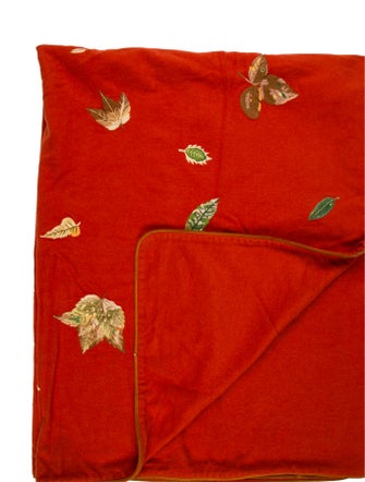 Hermès Wool Embroidred Throw Blanket