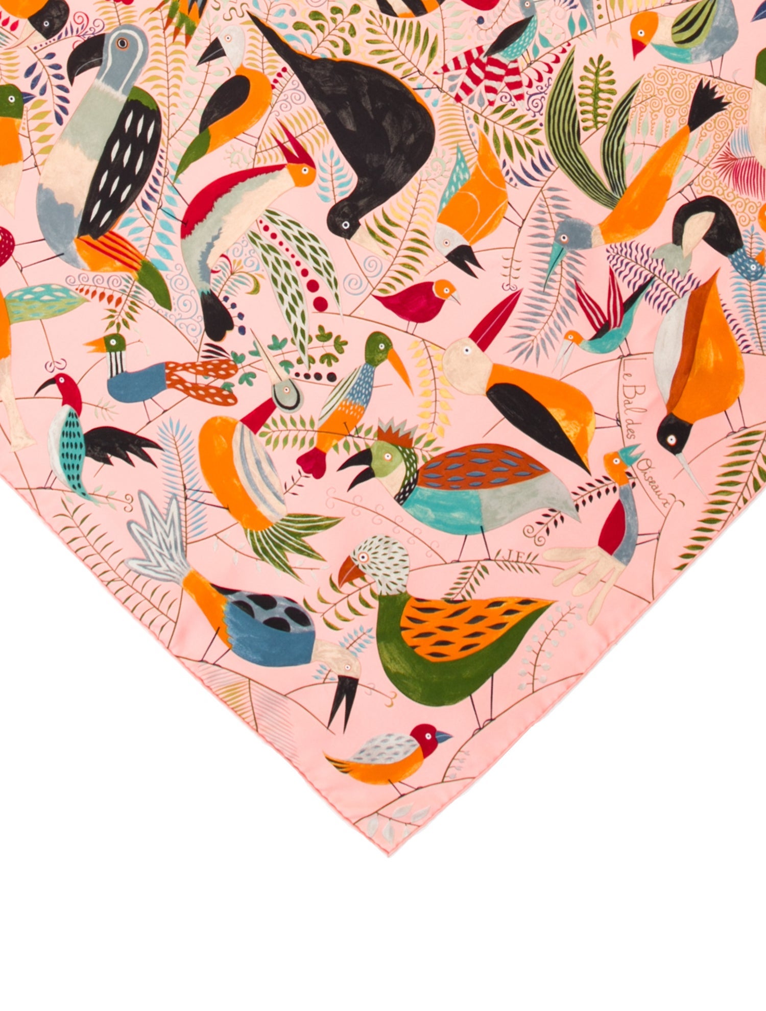 Hermès Le Bal des Oiseaux Silk Scarf