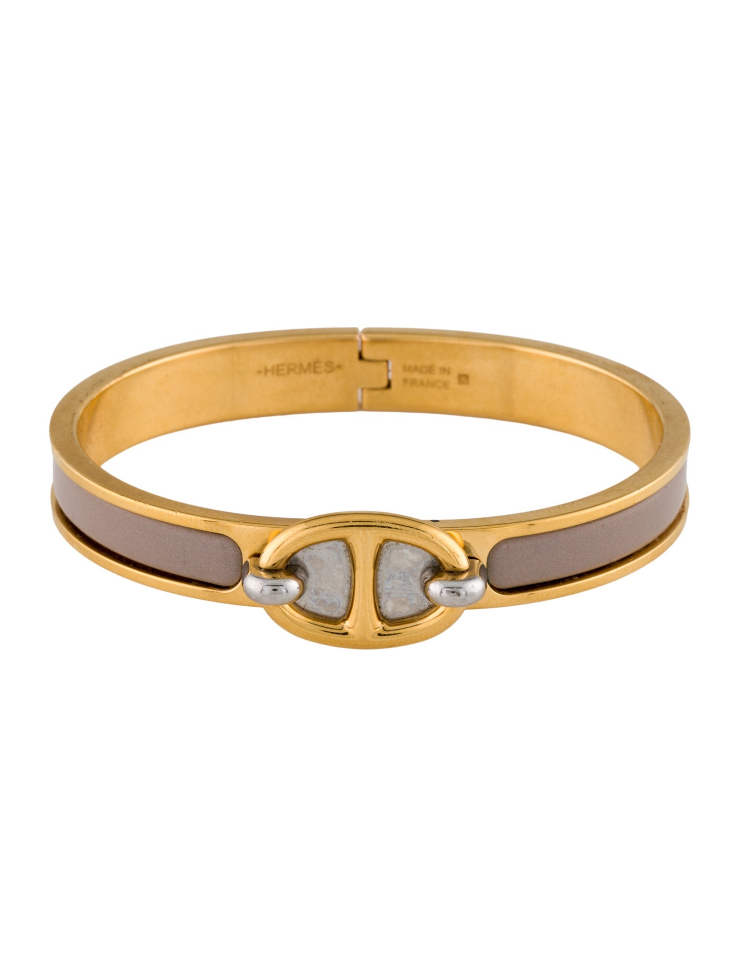 Hermès Enamel Mini Clic Chaine d'Ancre Cuff Bracelet