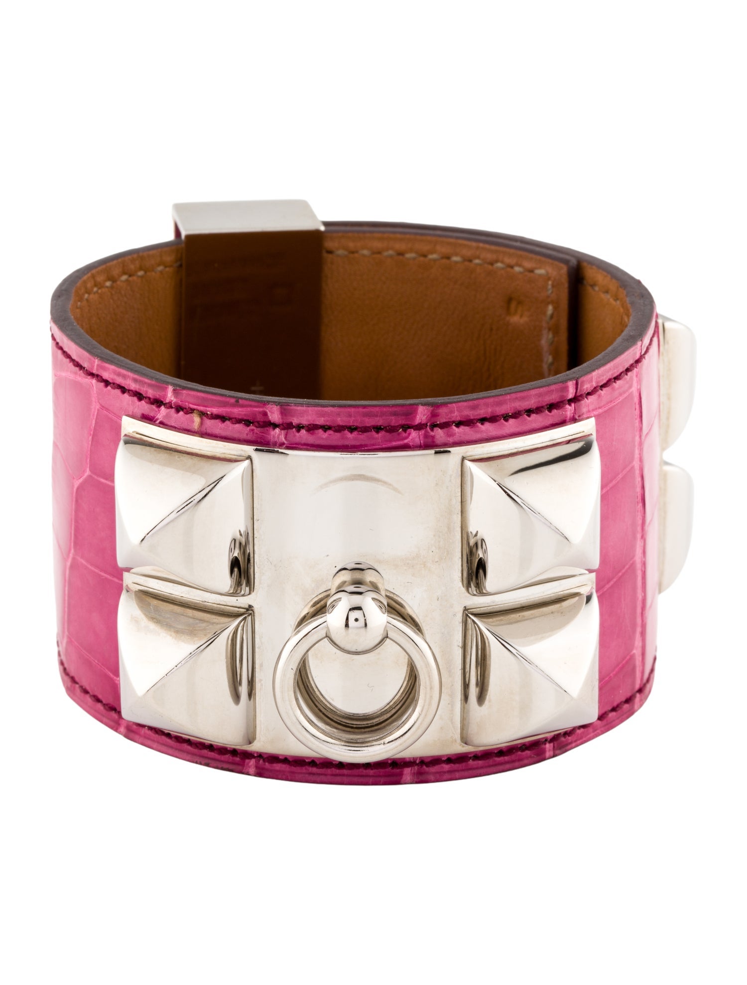 Hermès Crocodile Alligator Lise Collier De Chien Wrap Bracelet