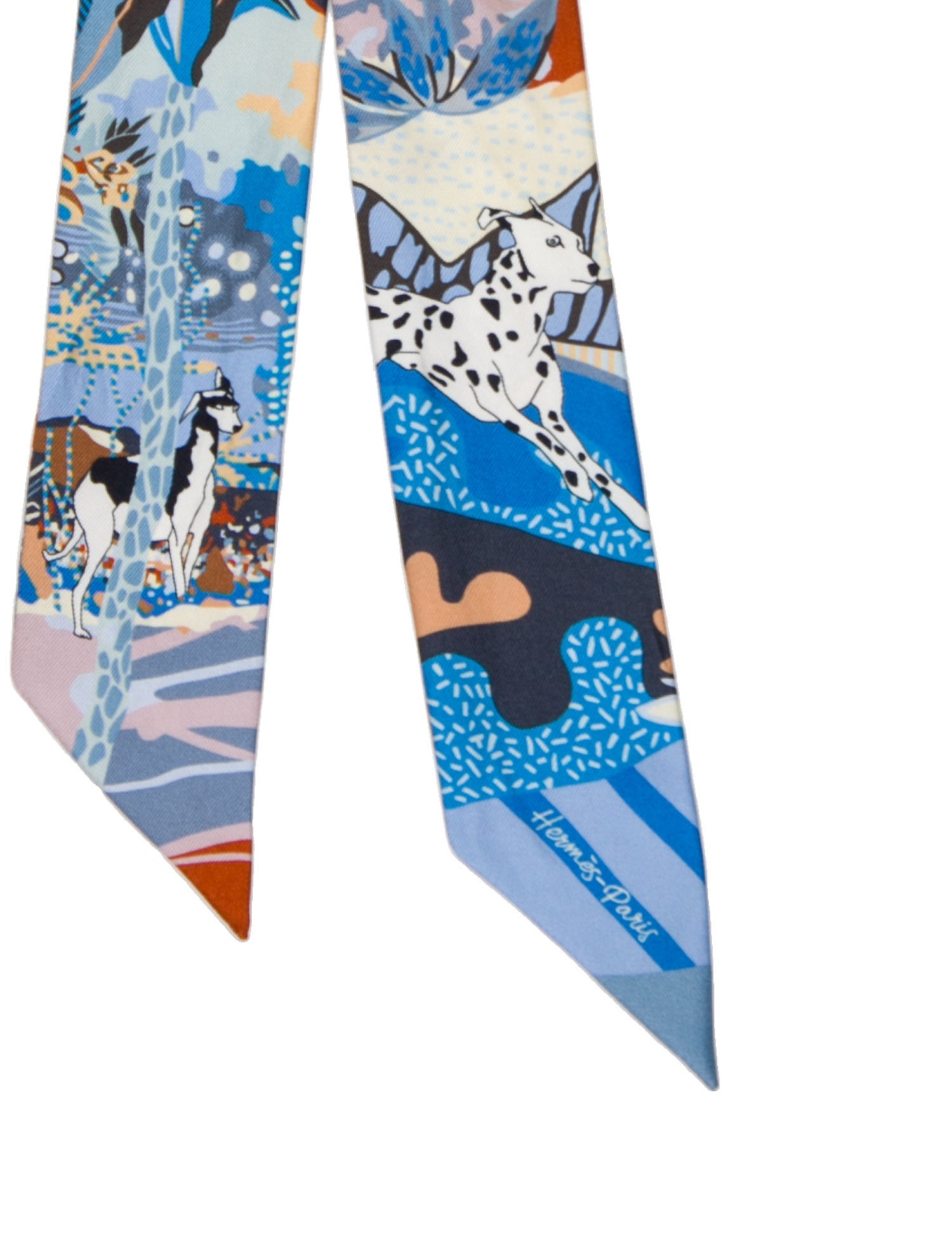 Hermès En Liberte! Silk Twilly Scarf