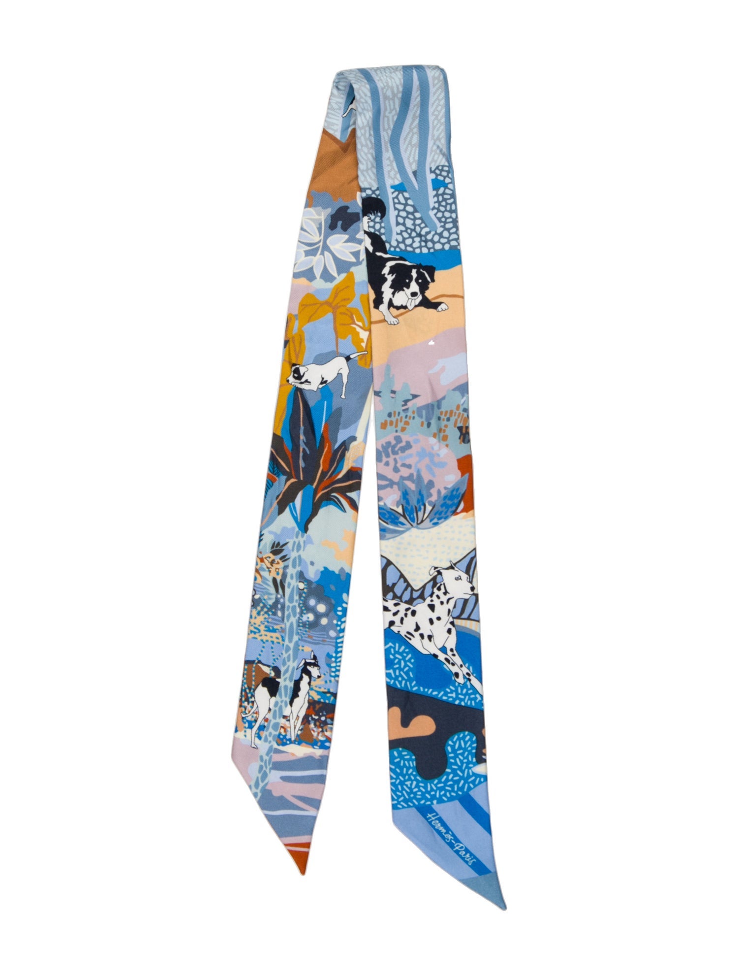 Hermès En Liberte! Silk Twilly Scarf