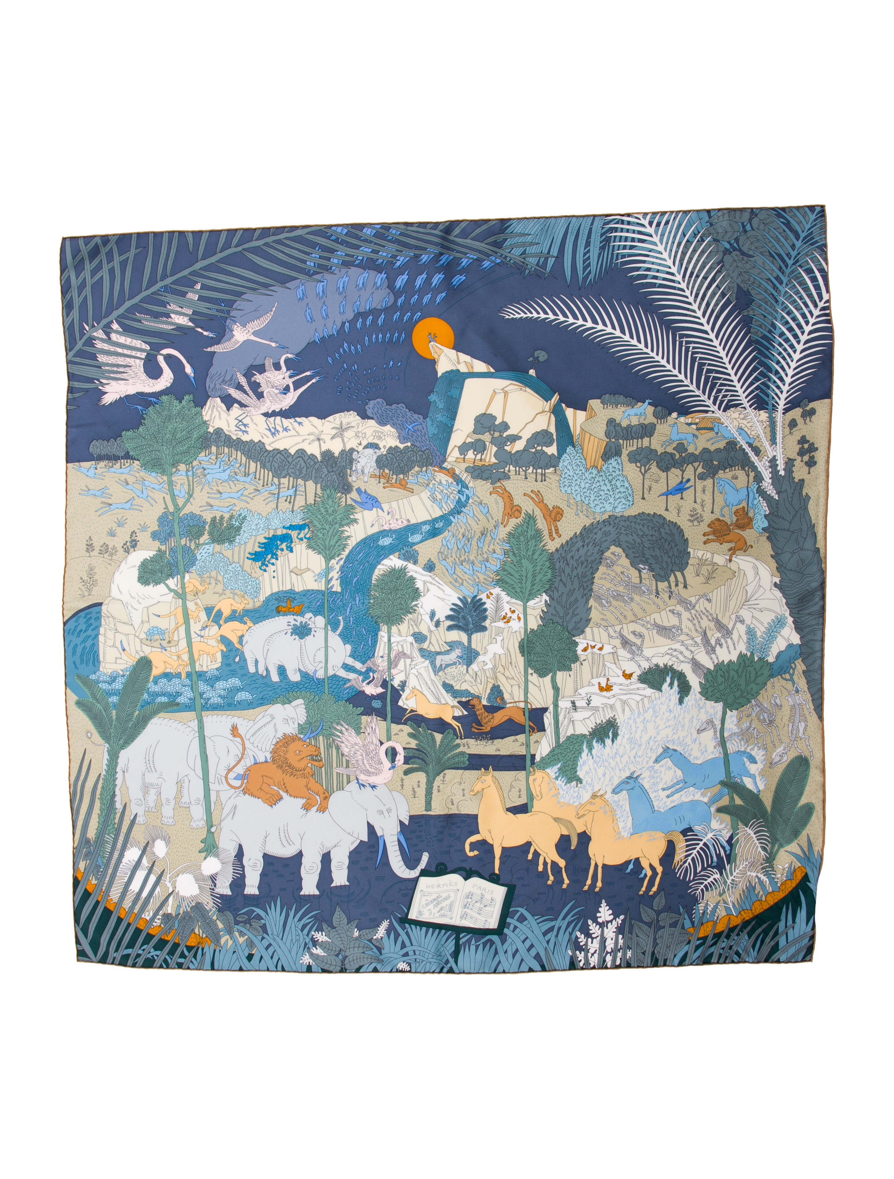 Hermès Le Carnaval des Animaux Silk Scarf