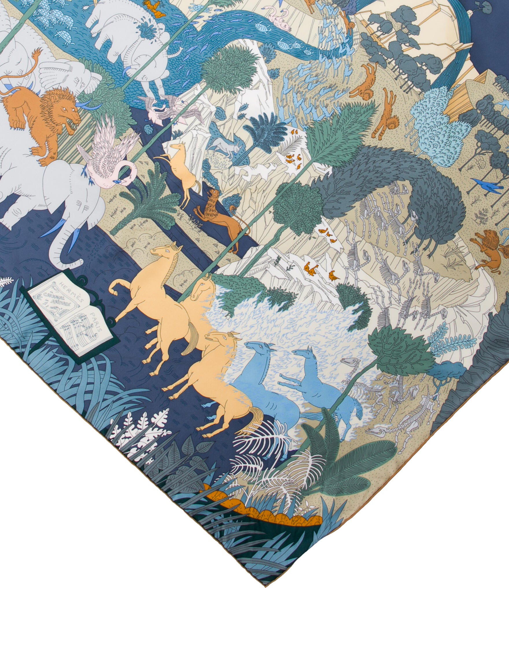 Hermès Le Carnaval des Animaux Silk Scarf