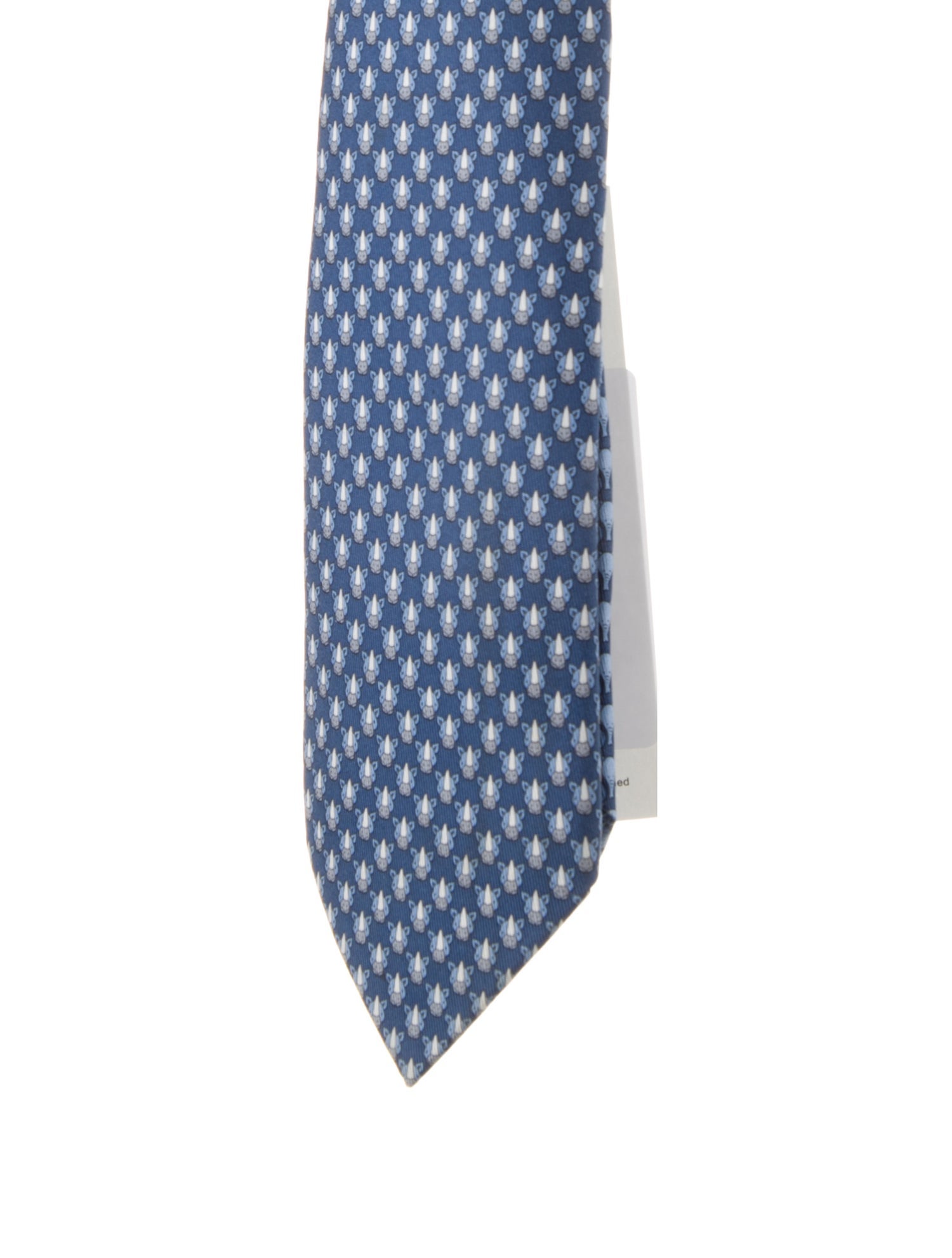 Hermès Silk Printed Tie