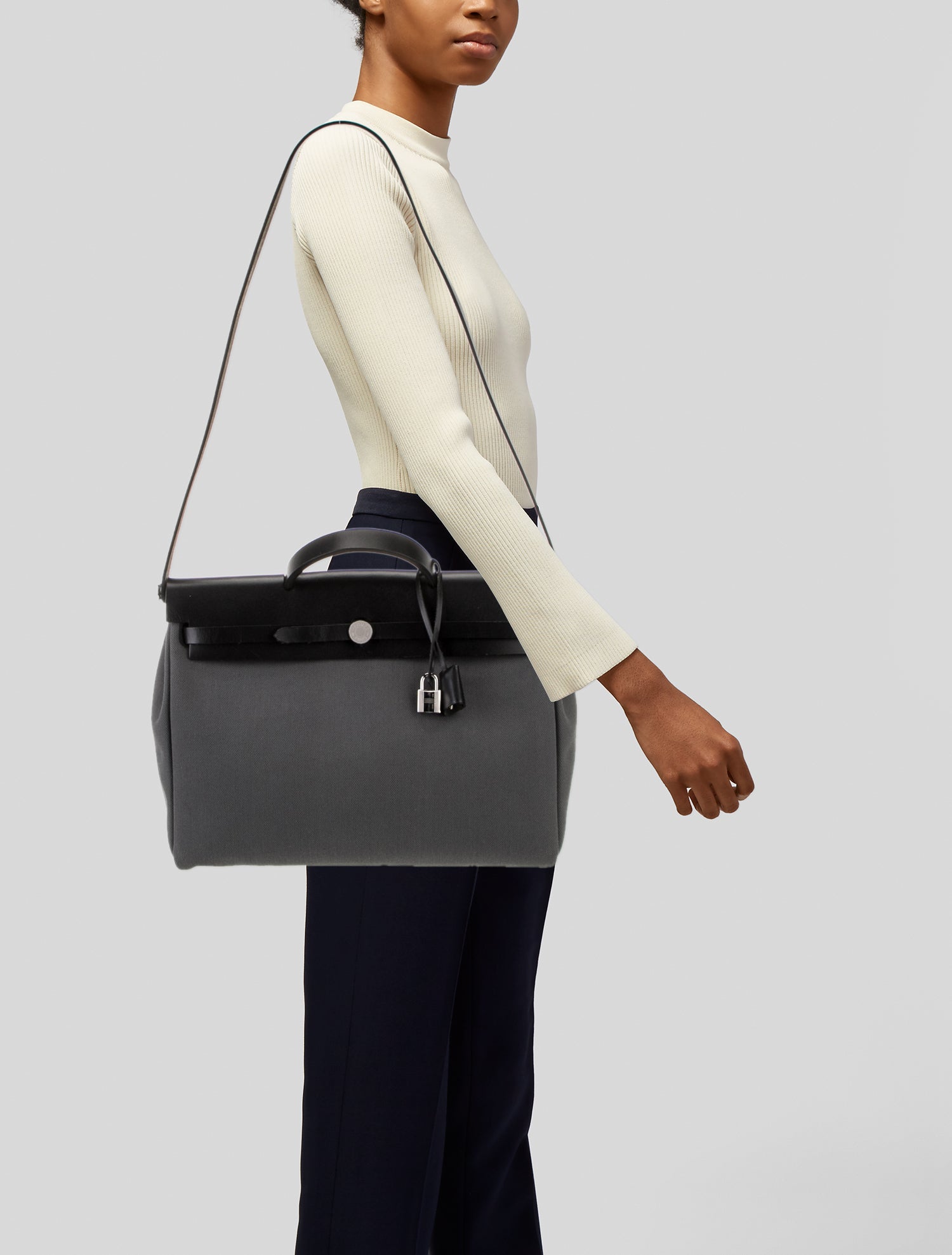 Hermès 2024 Toile Militaire Herbag Messenger 39