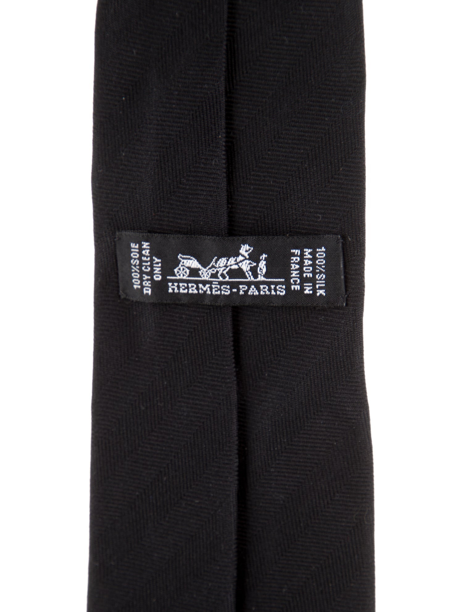 Hermès Solid Silk Tie