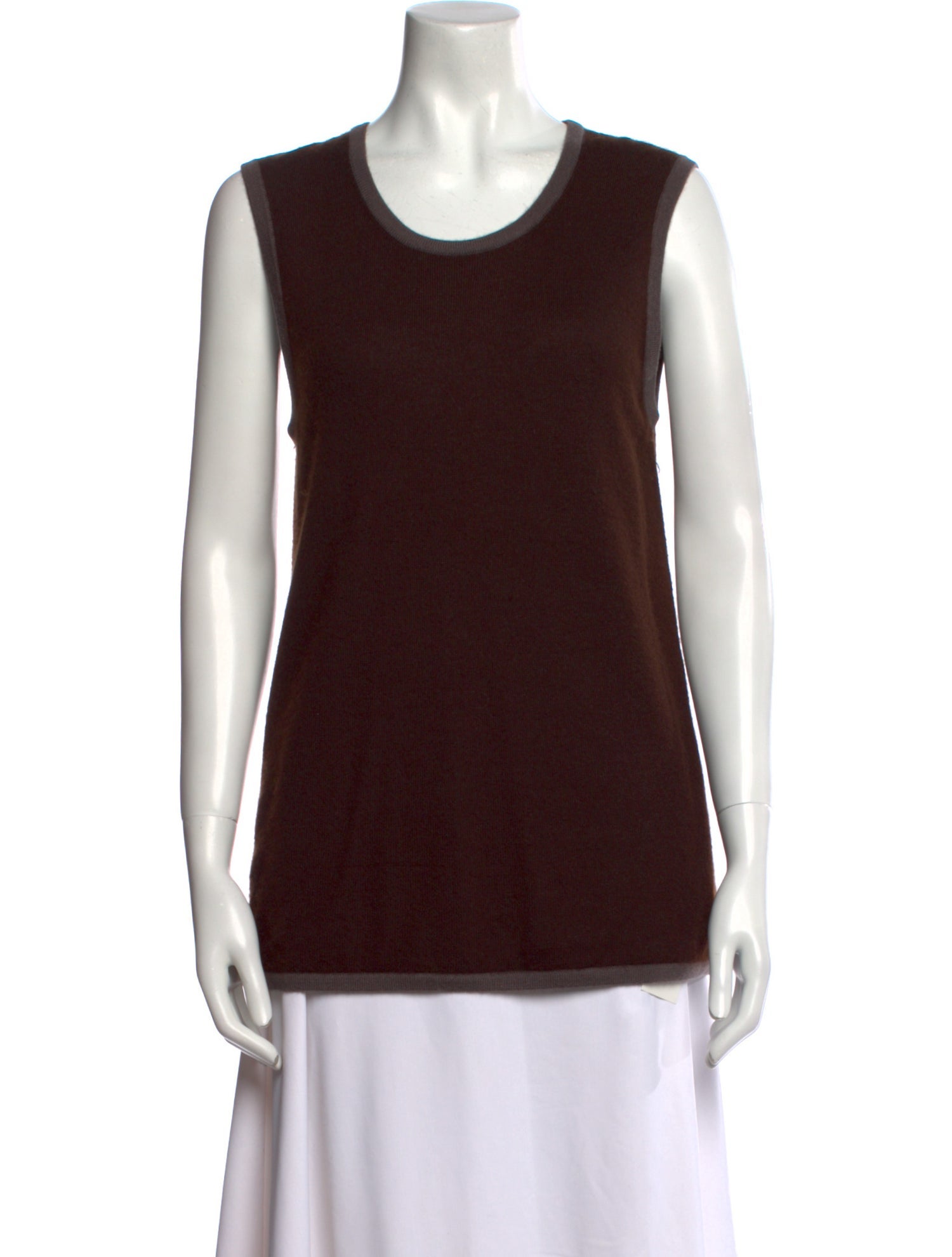 Hermès Cashmere Scoop Neck Top