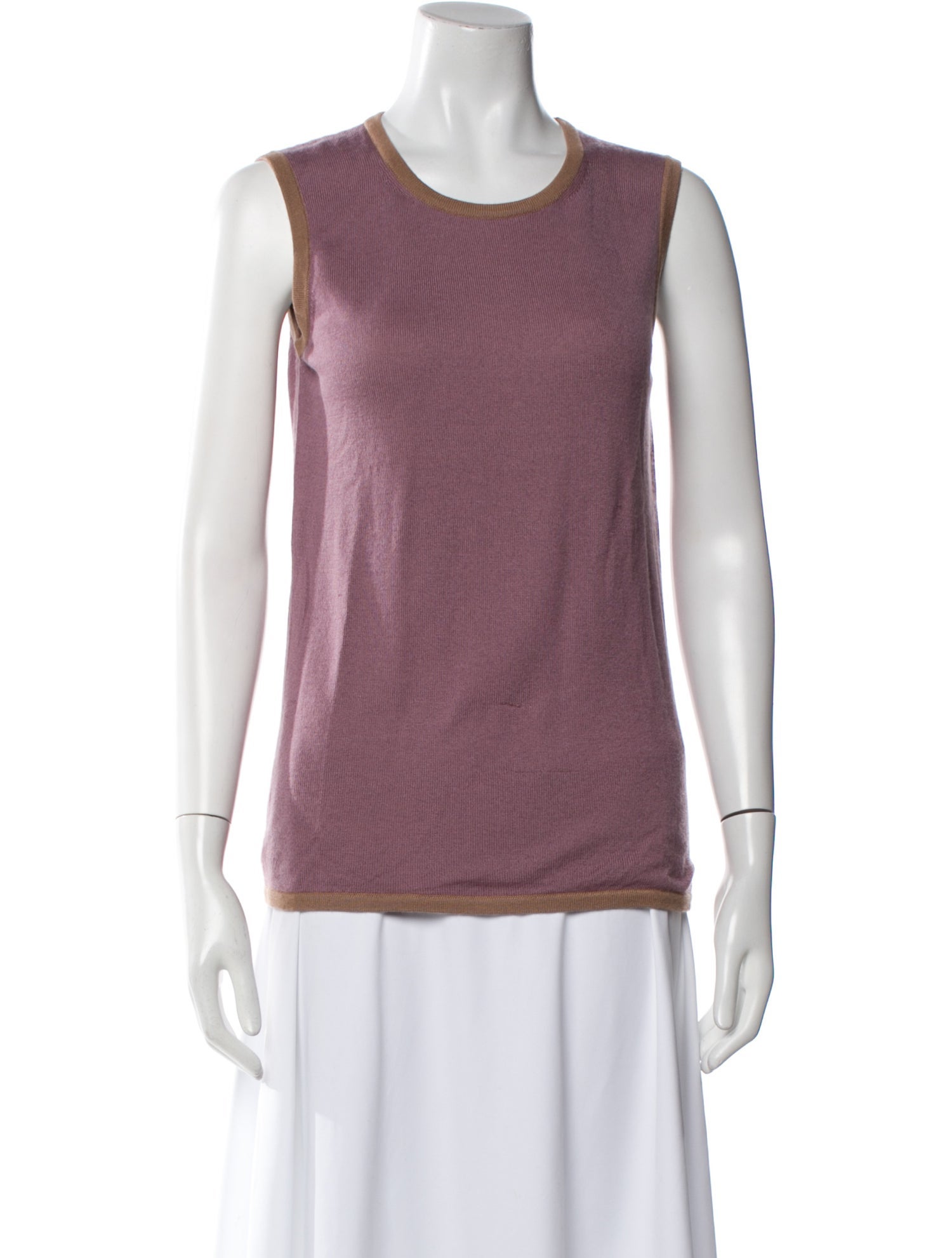 Hermès Cashmere Scoop Neck Top