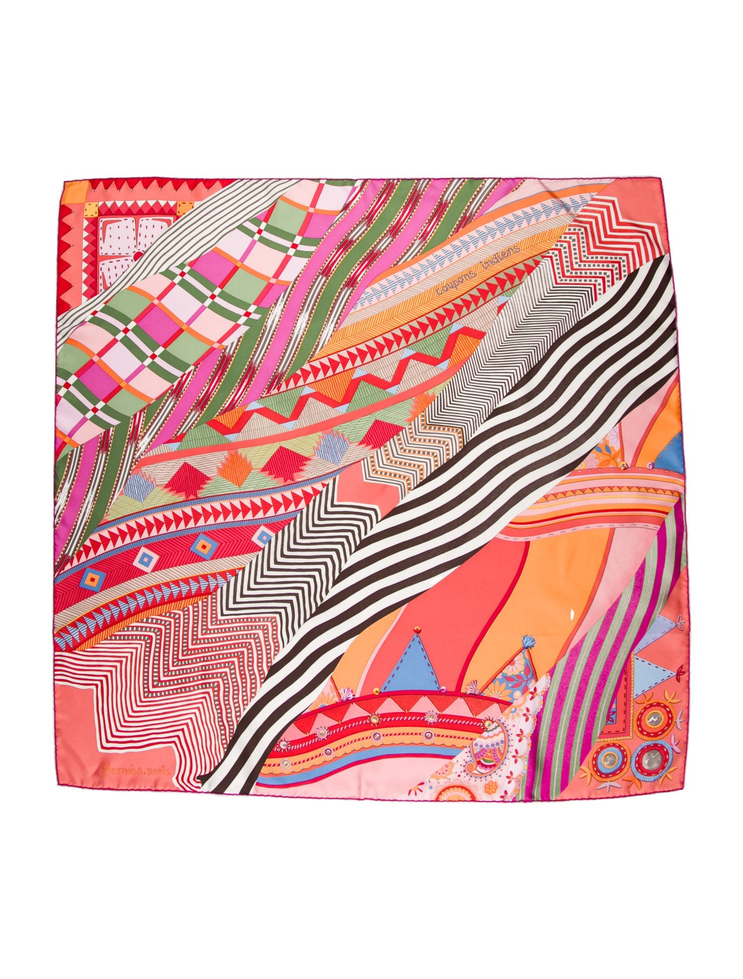 Hermès Coupons Indiens Silk Scarf