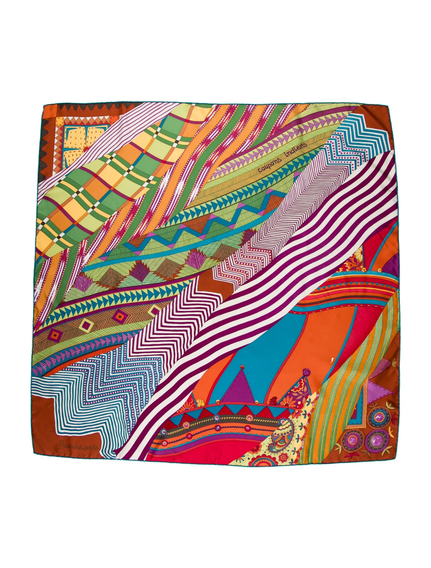 Hermès Coupons Indiens Silk Scarf