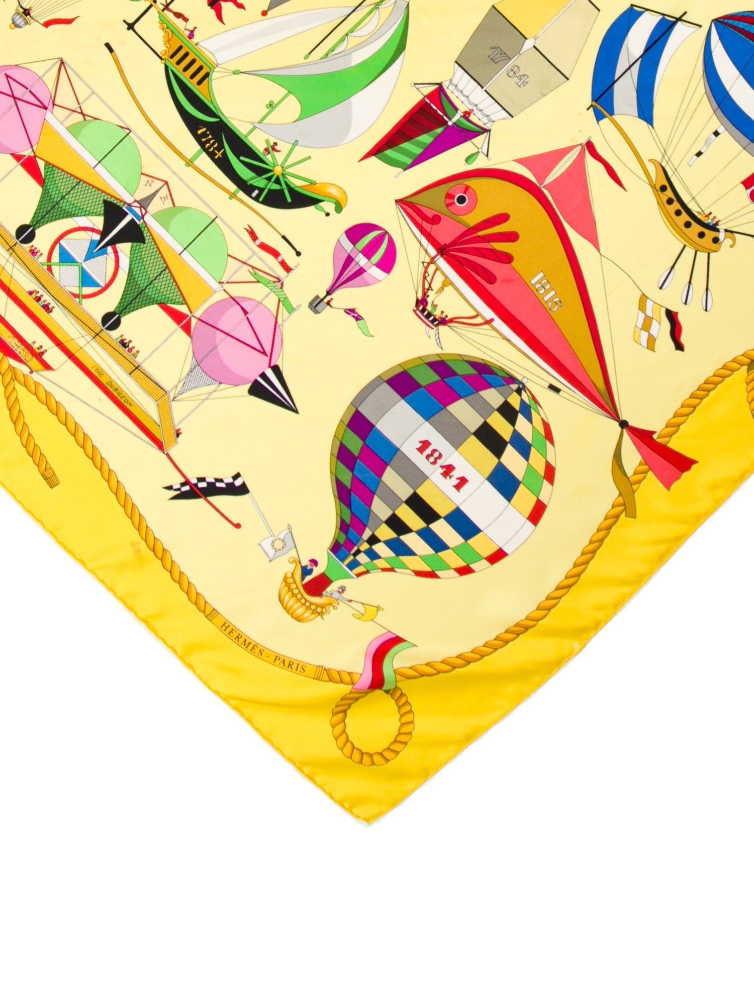 Hermès Les Folies Du Ciel Silk Scarf