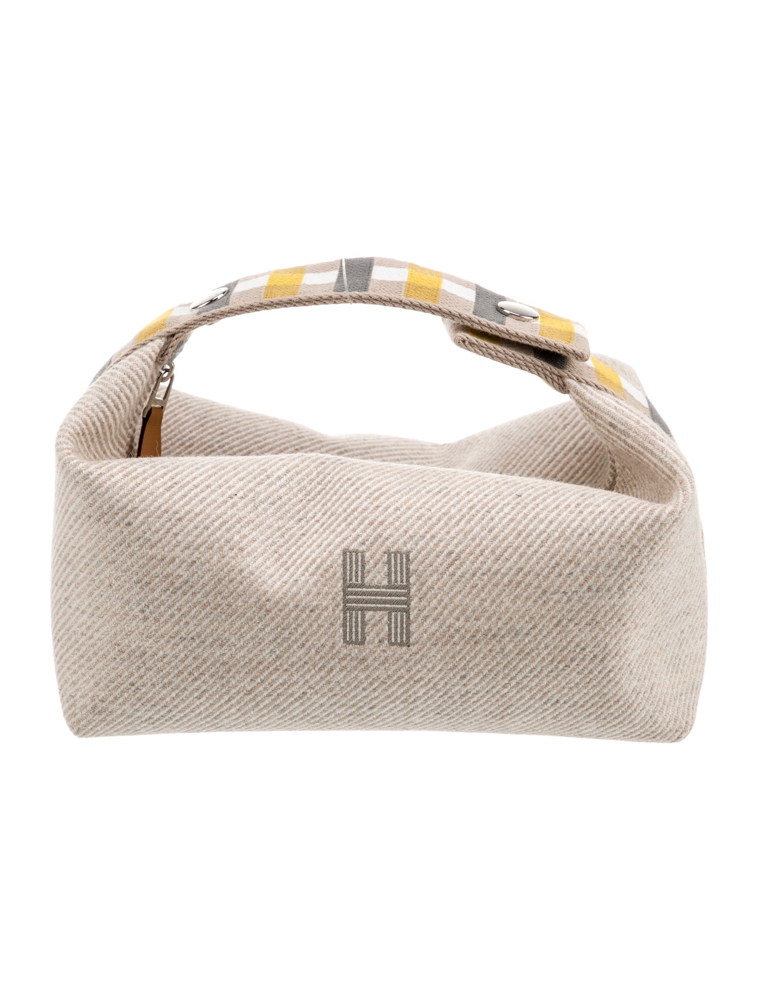 Hermès Small Wool Au Carre Bride-A-Brac Travel Case