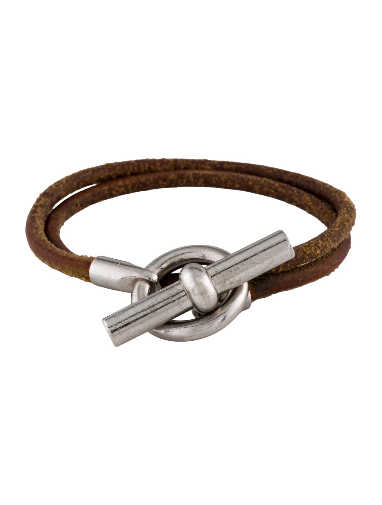 Hermès Leather Double Wrap Bracelet