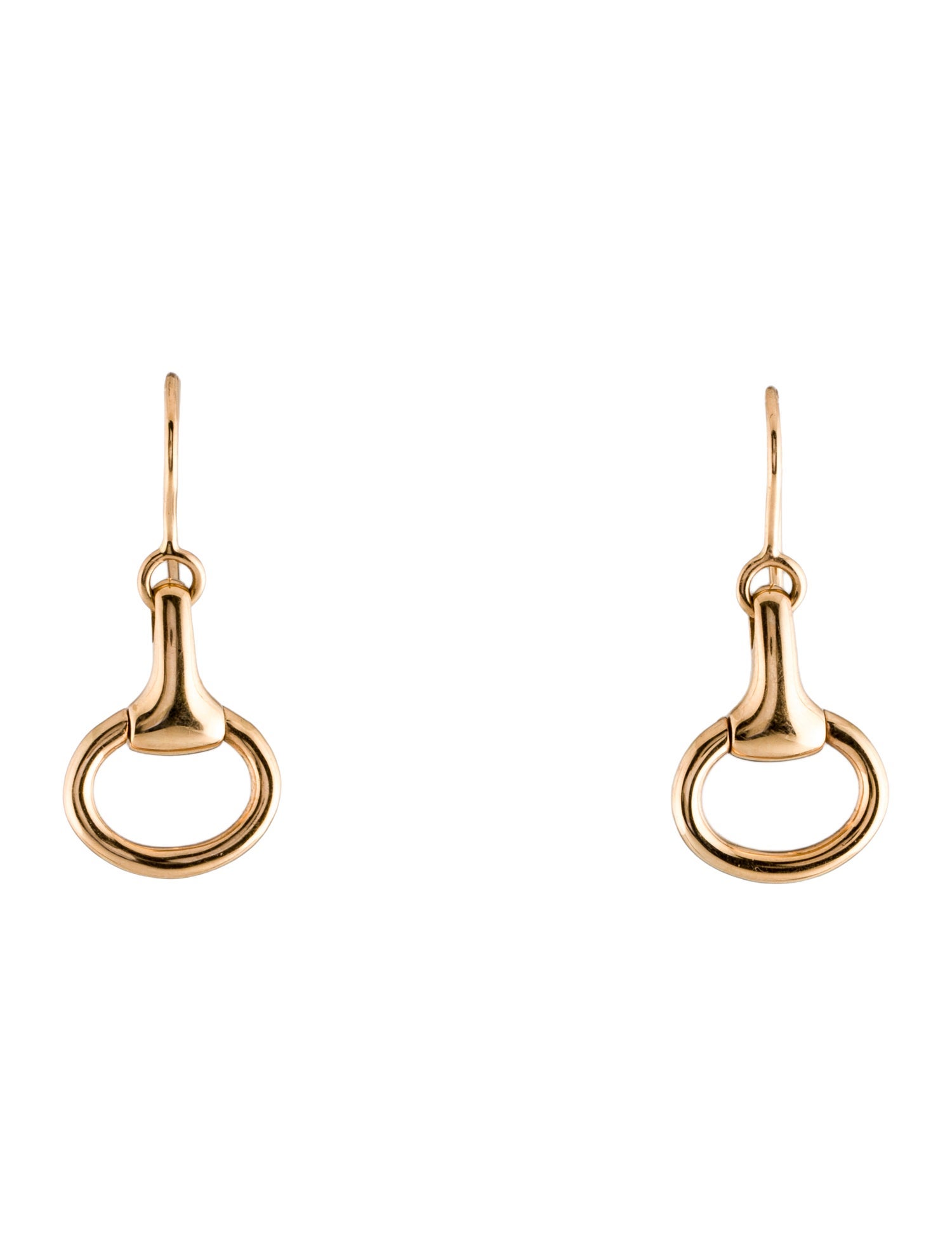 Hermès 18K Horsebit Drop Earrings