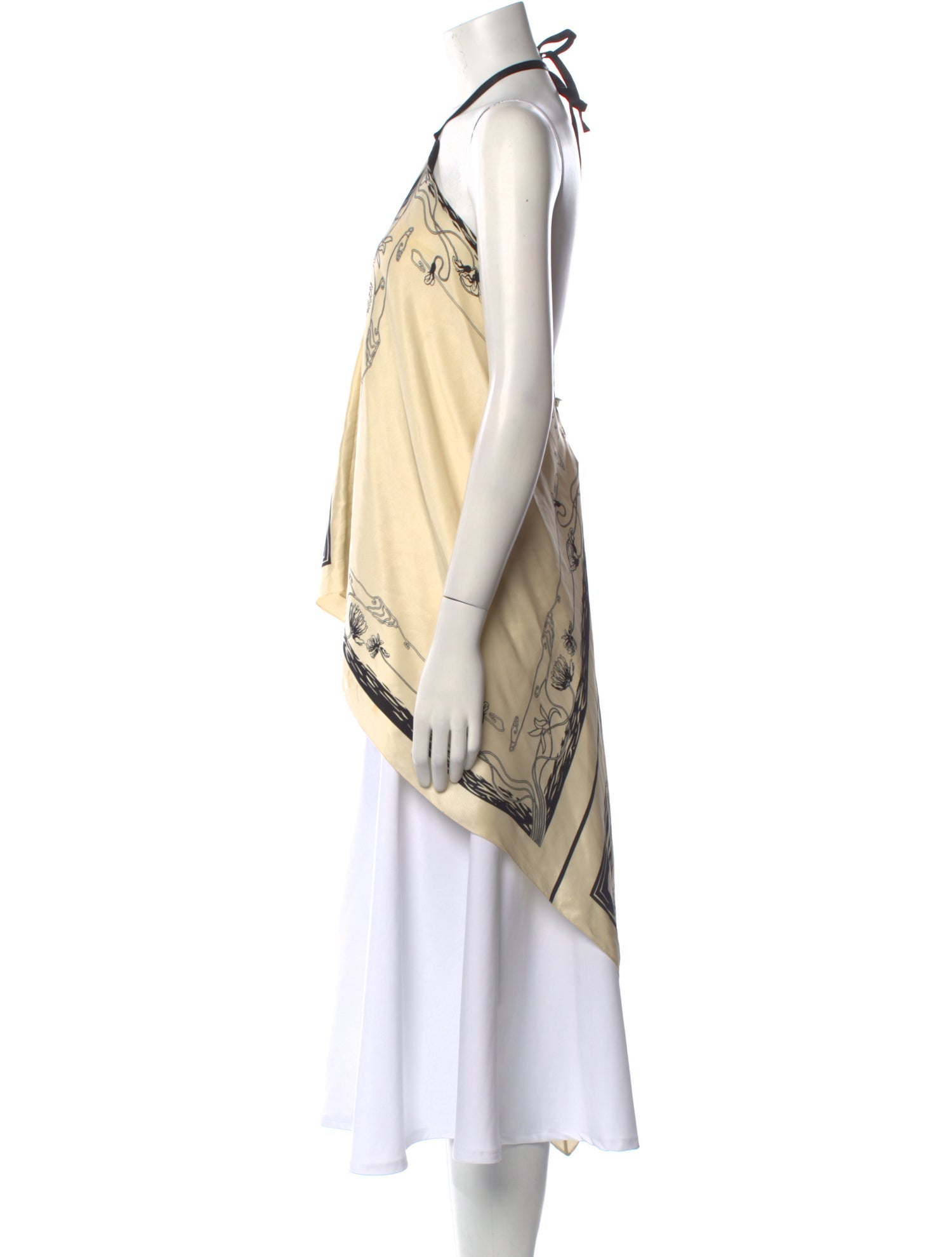 Hermès Silk V-Neck Tunic