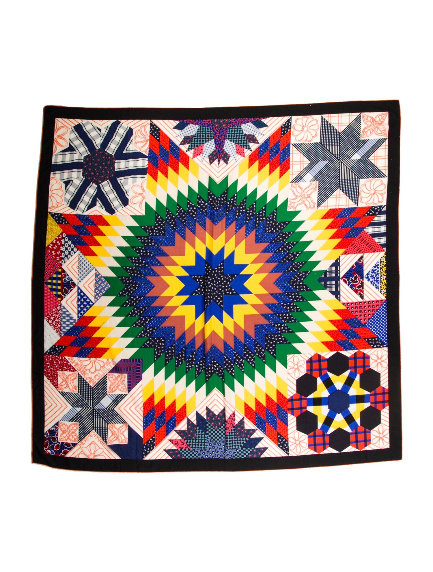 Hermès American Quilts Cashmere Shawl