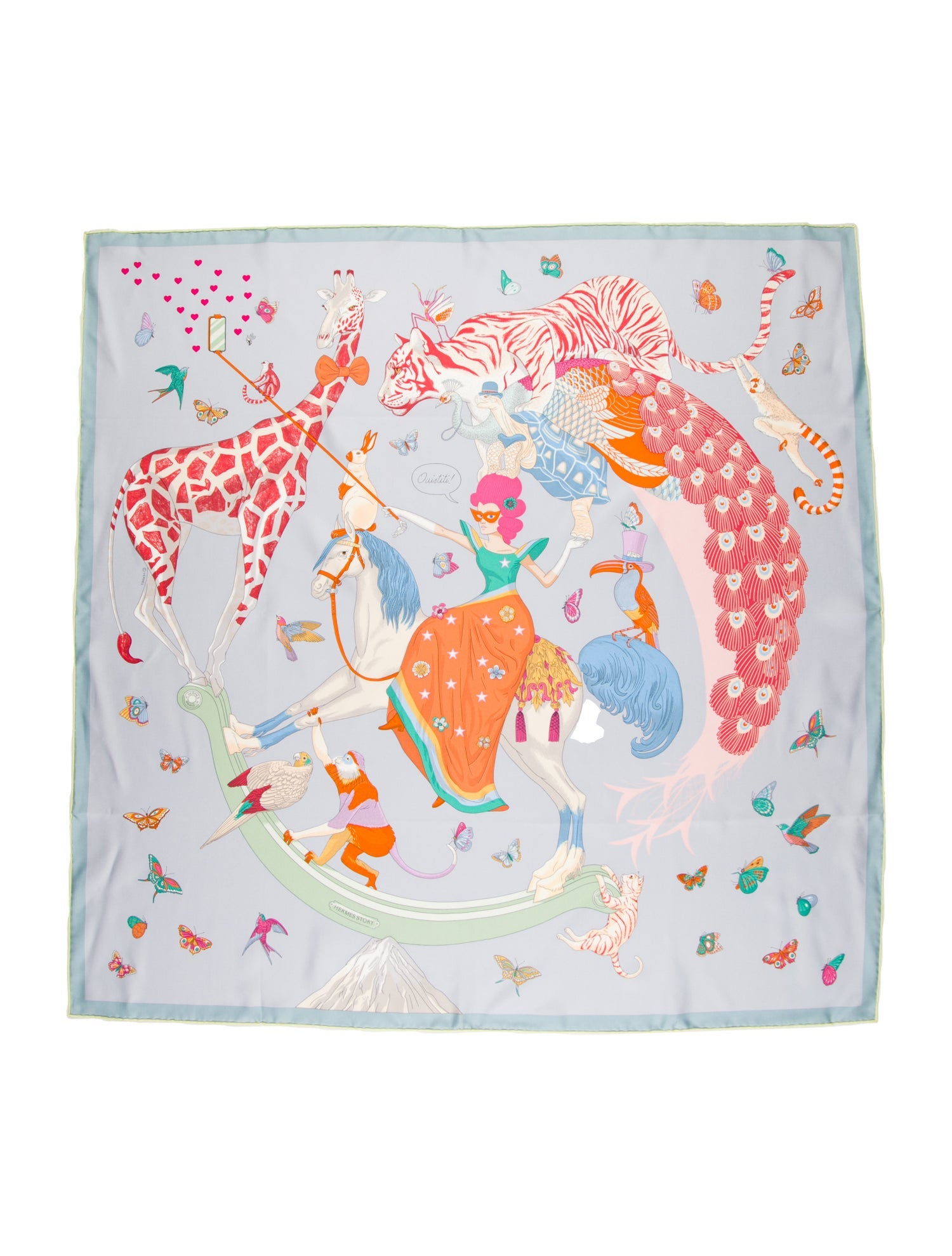 Hermès Story Silk Scarf