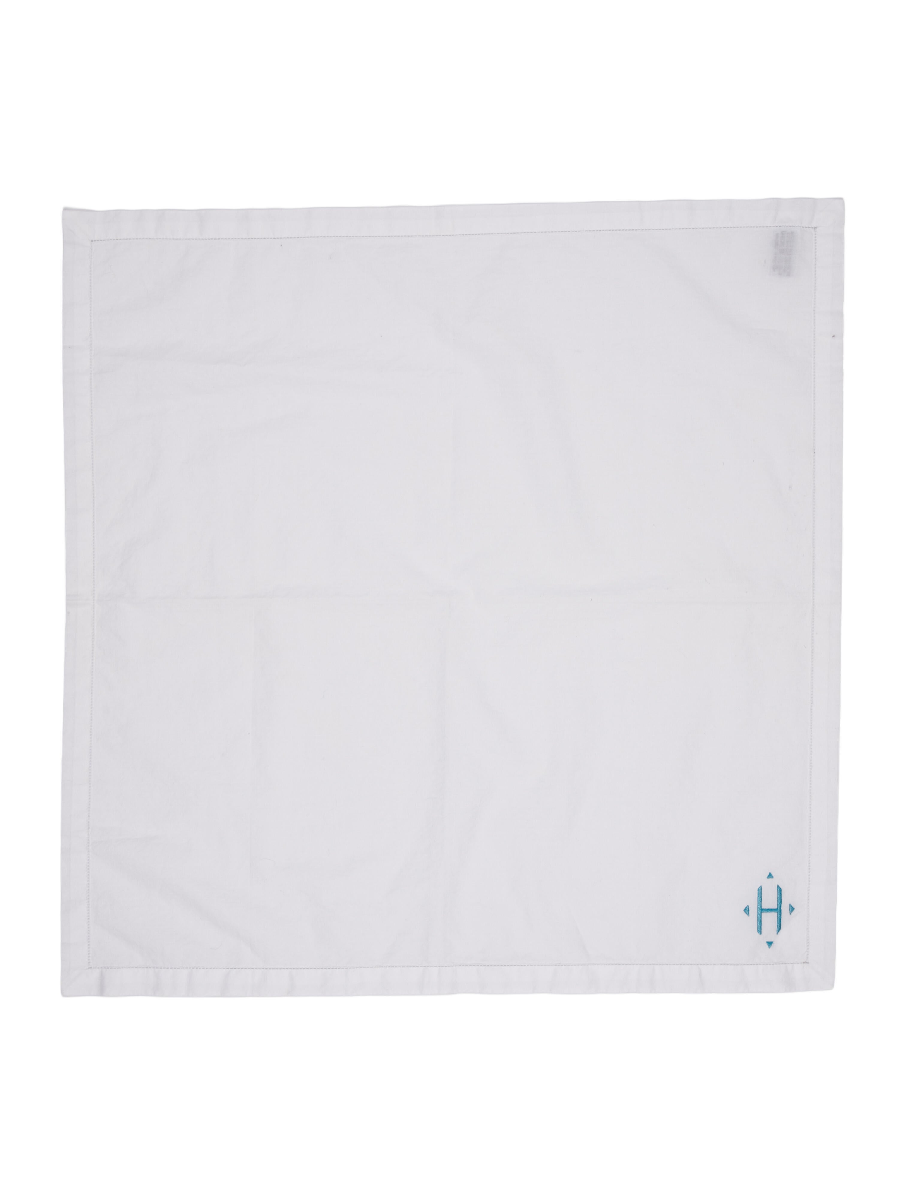 Hermès H Embroidered Handkerchief