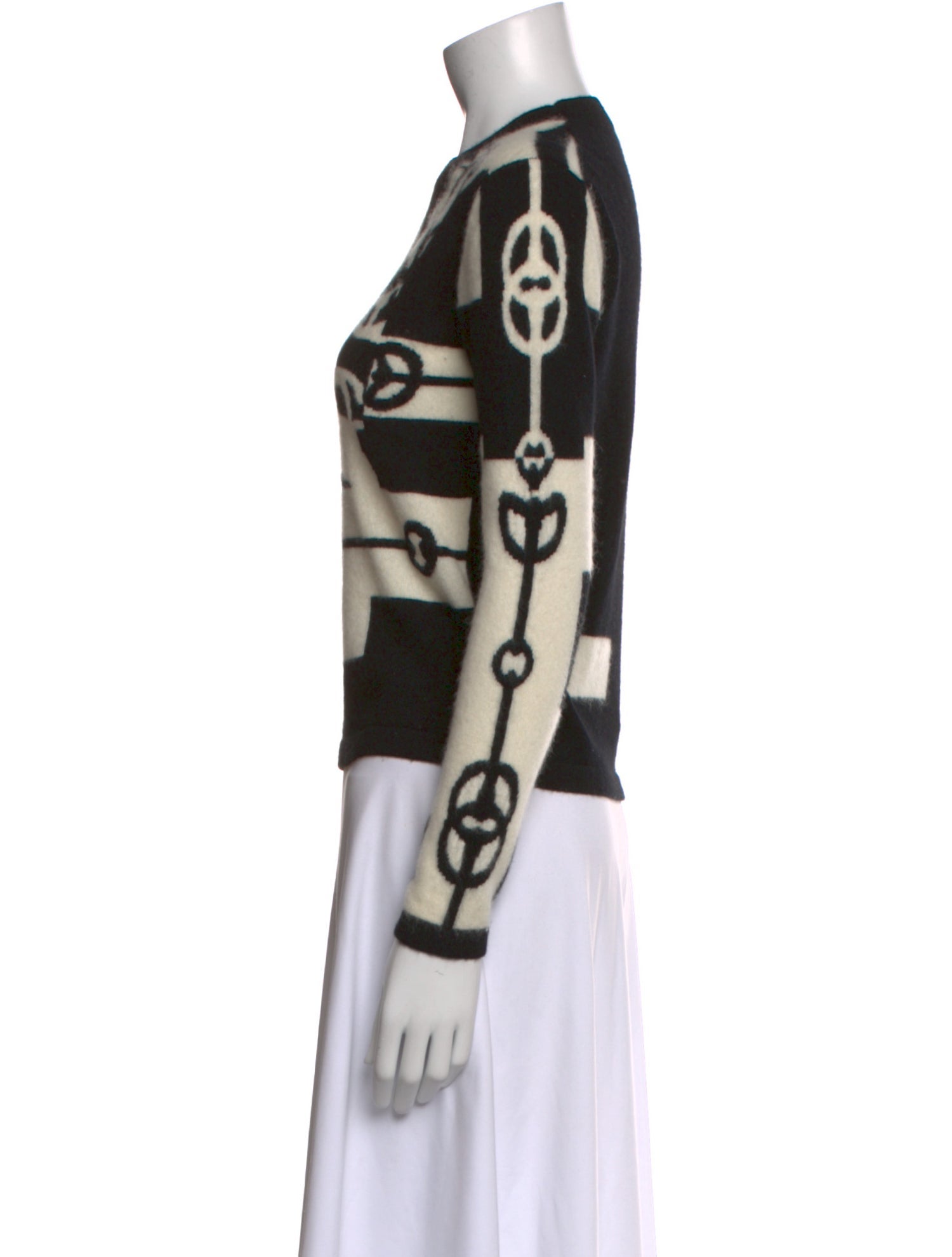 Hermès Printed Crew Neck Sweater