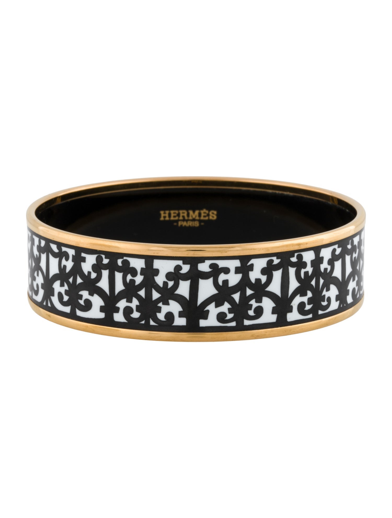 Hermès Balcons du Guadalquivir Wide Enamel Bangle