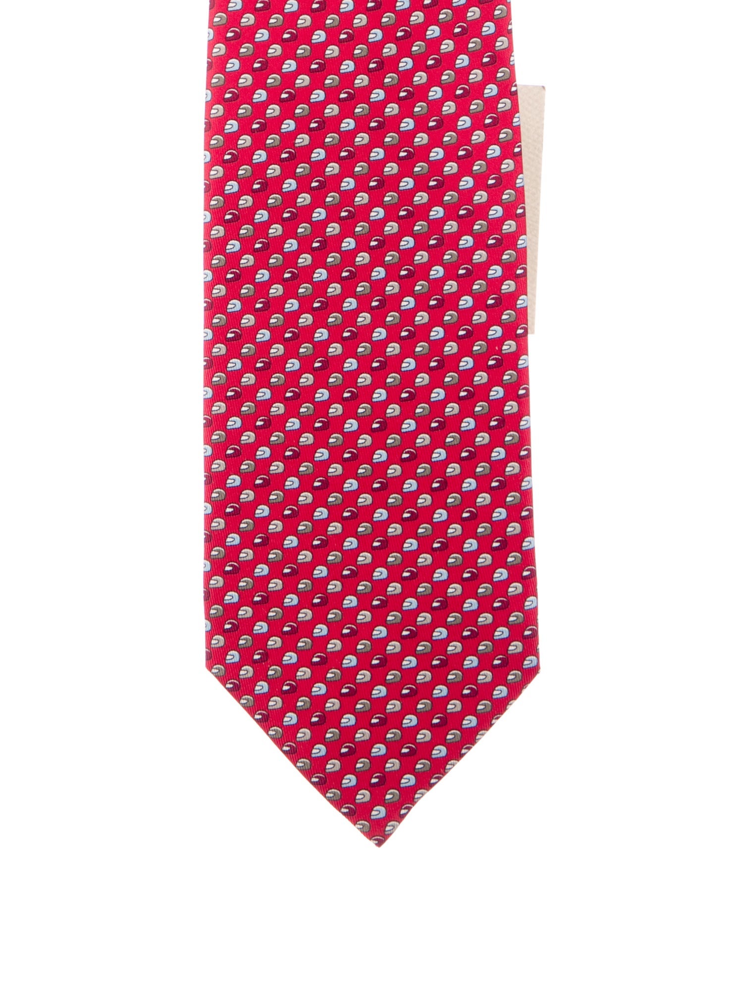 Hermès pattern print tie w/Tags