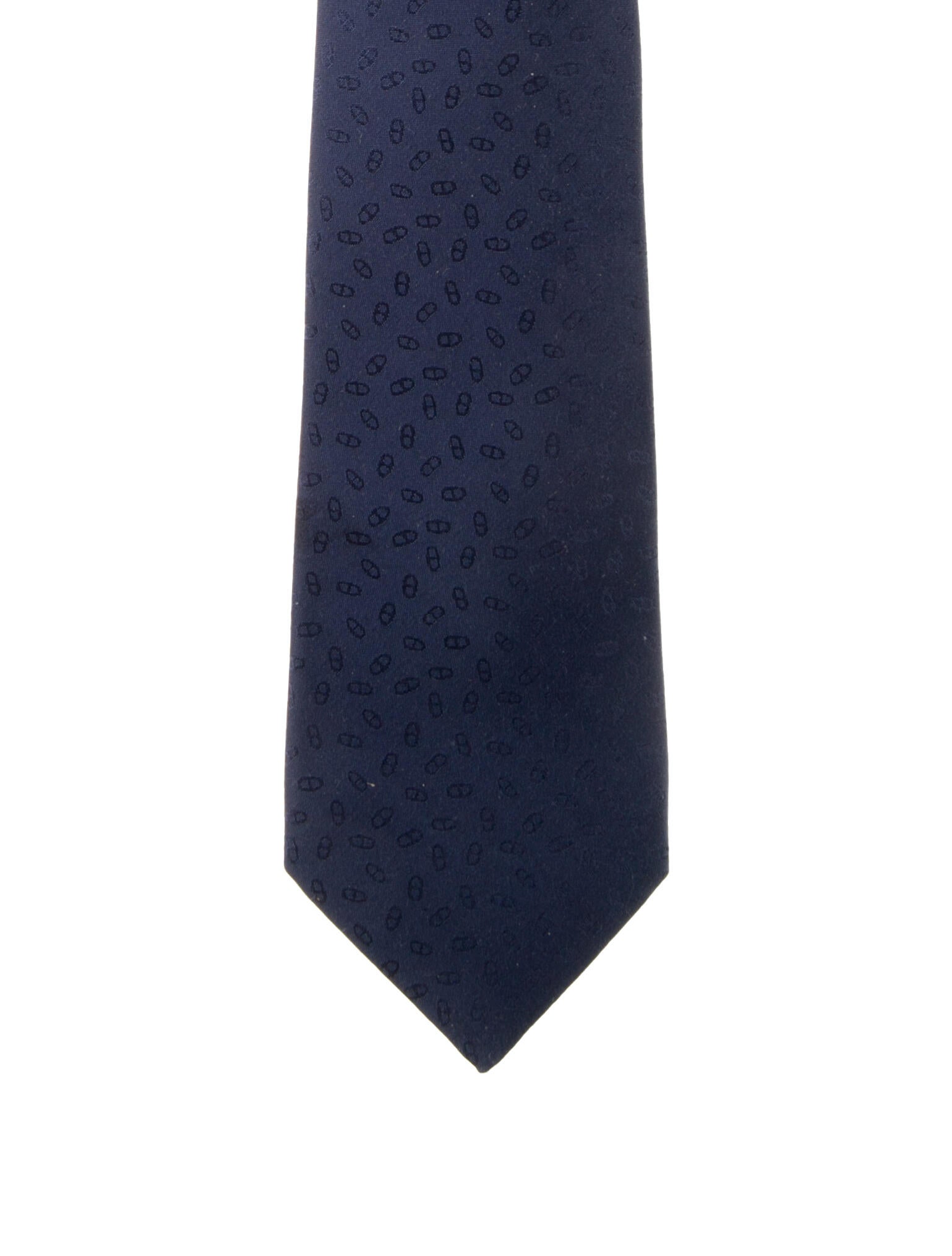 Hermès Faconnee Maillons Tie