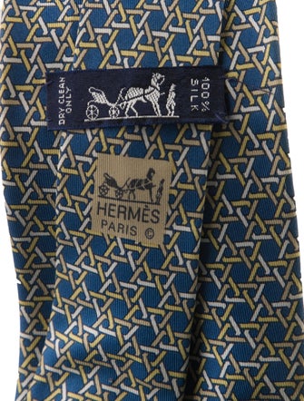 Hermès Silk Patterned Tie