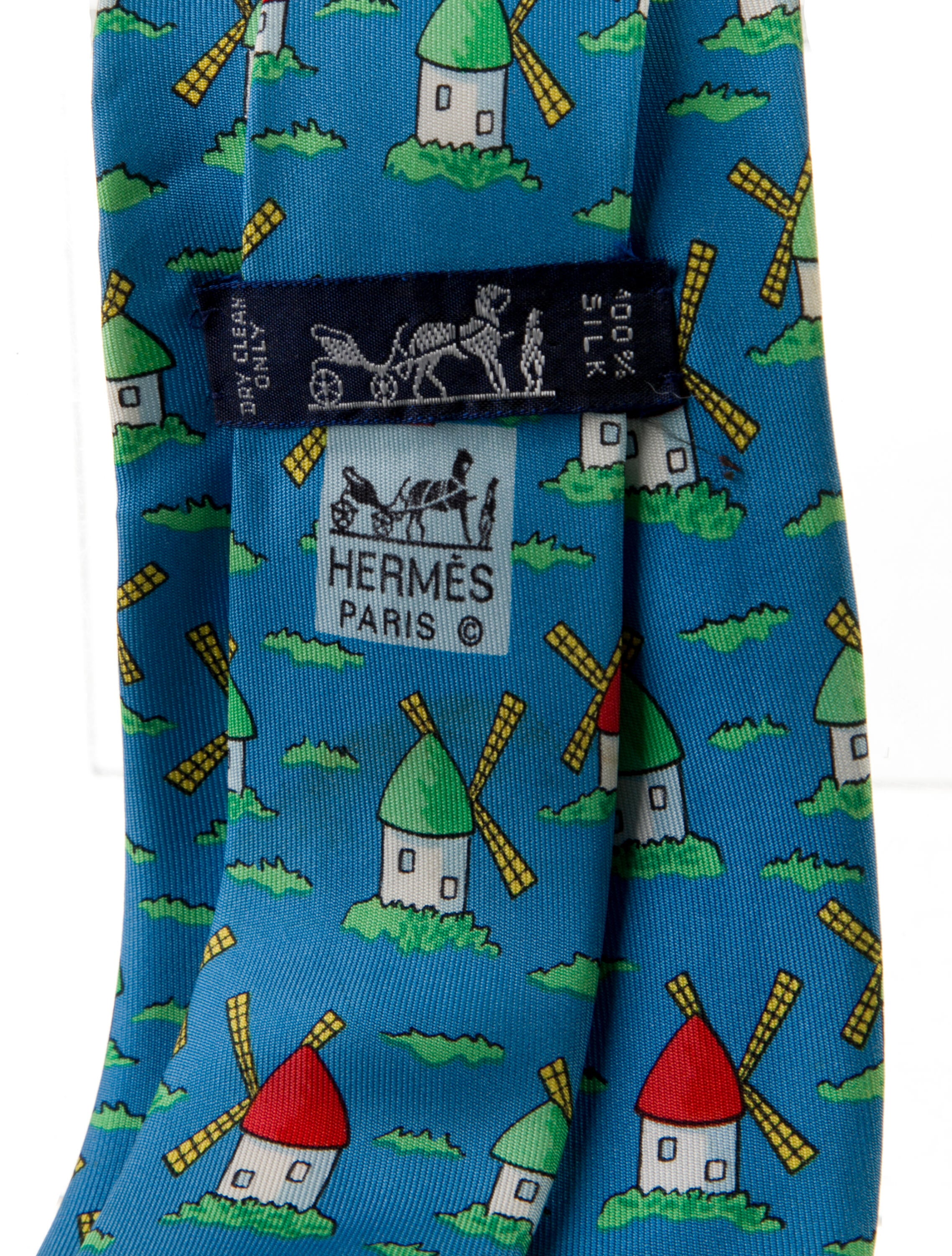 Hermès Silk Pattern Tie