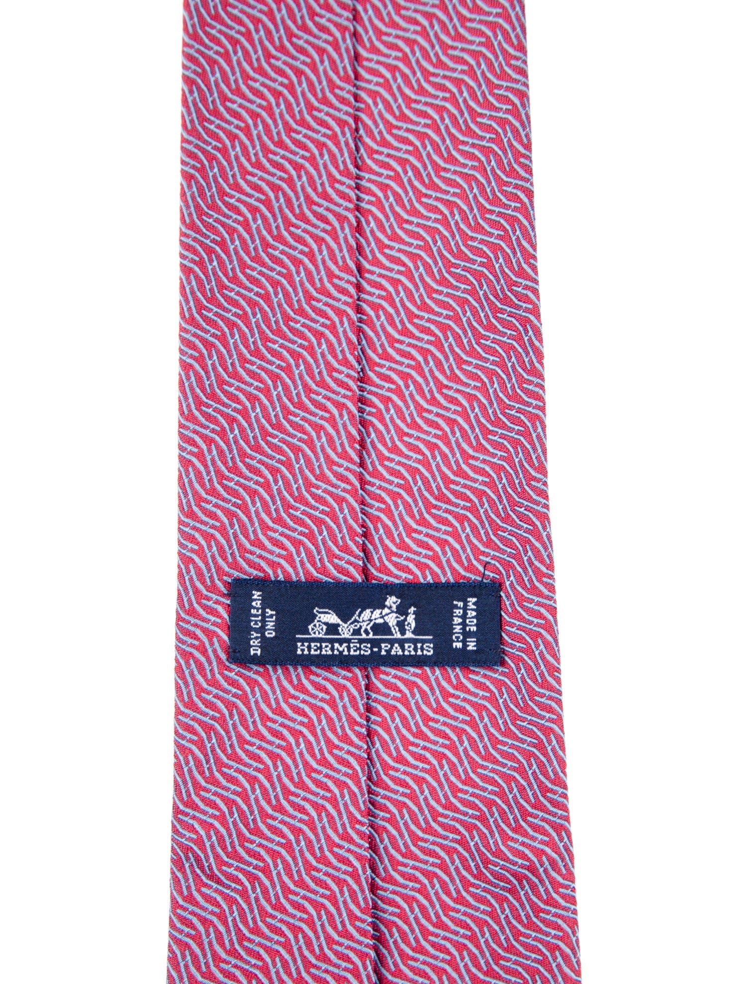 Hermès pattern silk tie