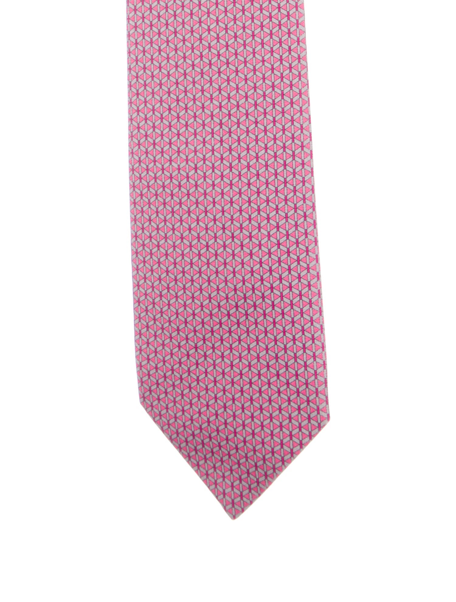 Hermès pattern silk tie