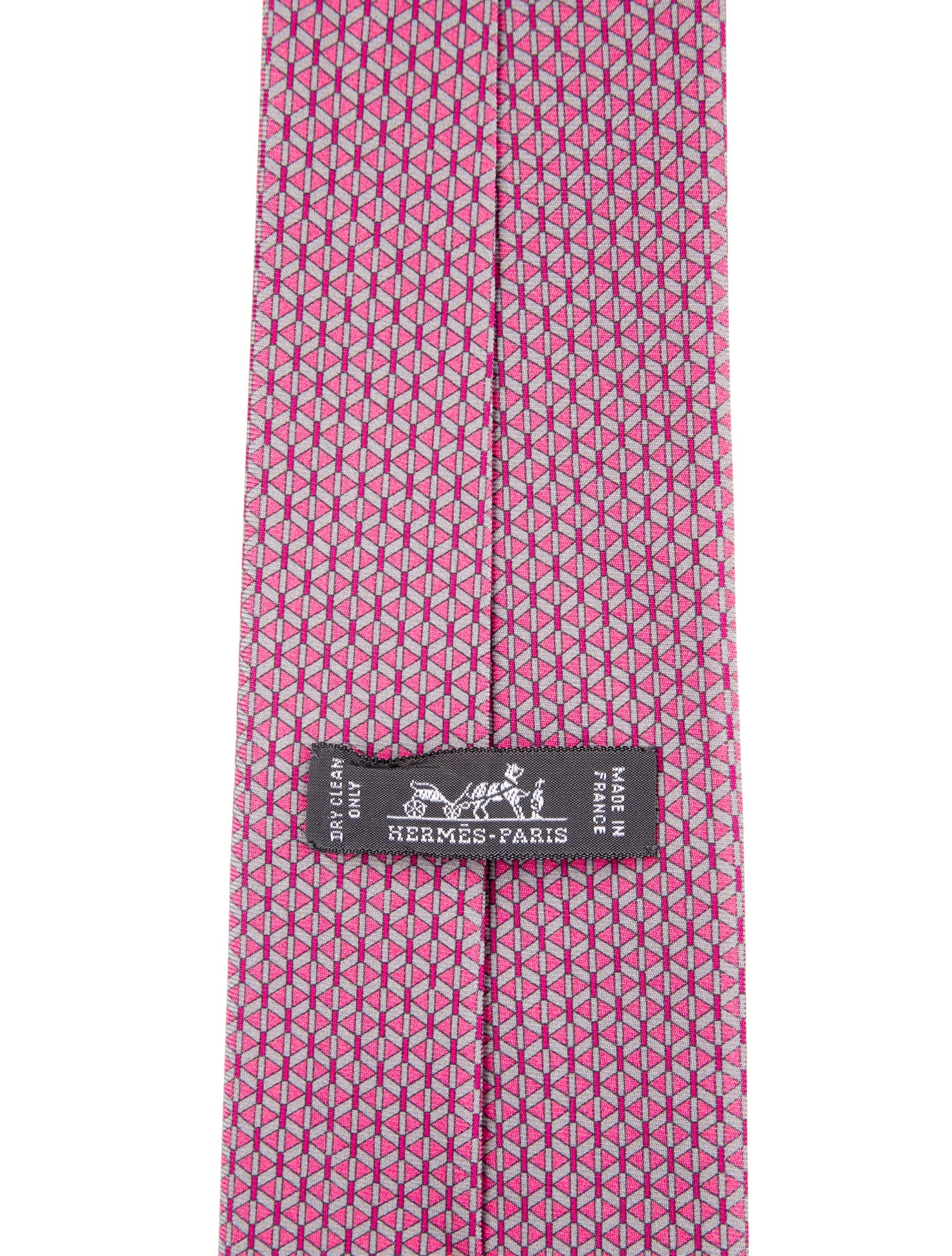 Hermès pattern silk tie