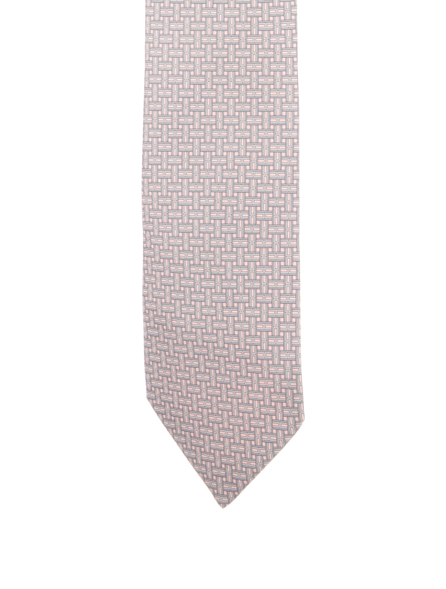 Hermès pattern silk tie
