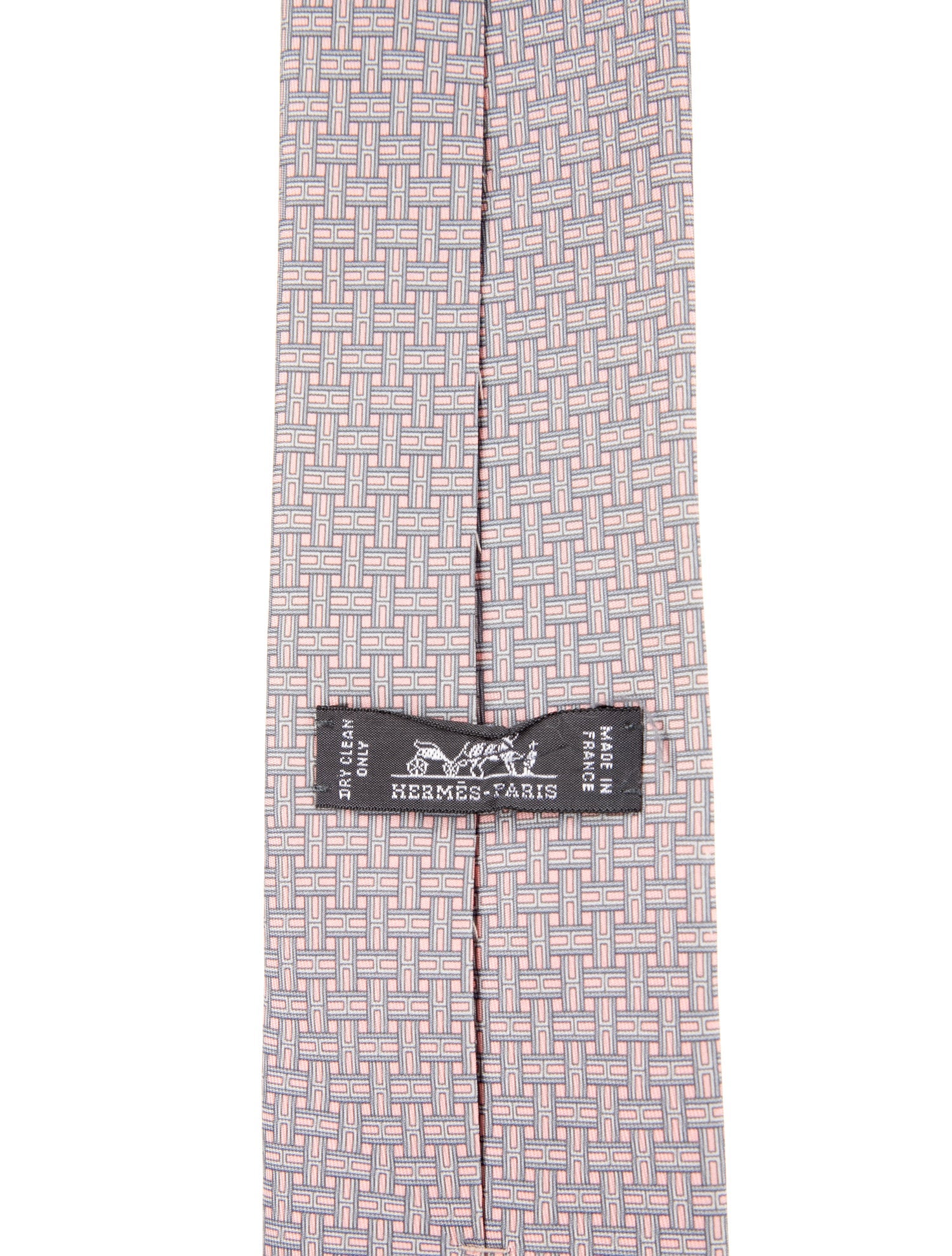 Hermès pattern silk tie