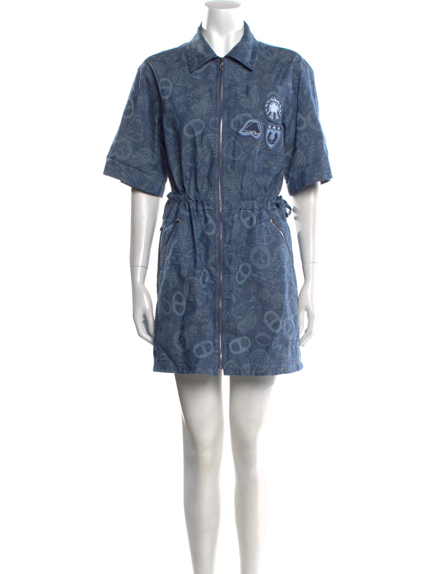 Hermès Printed Mini Dress