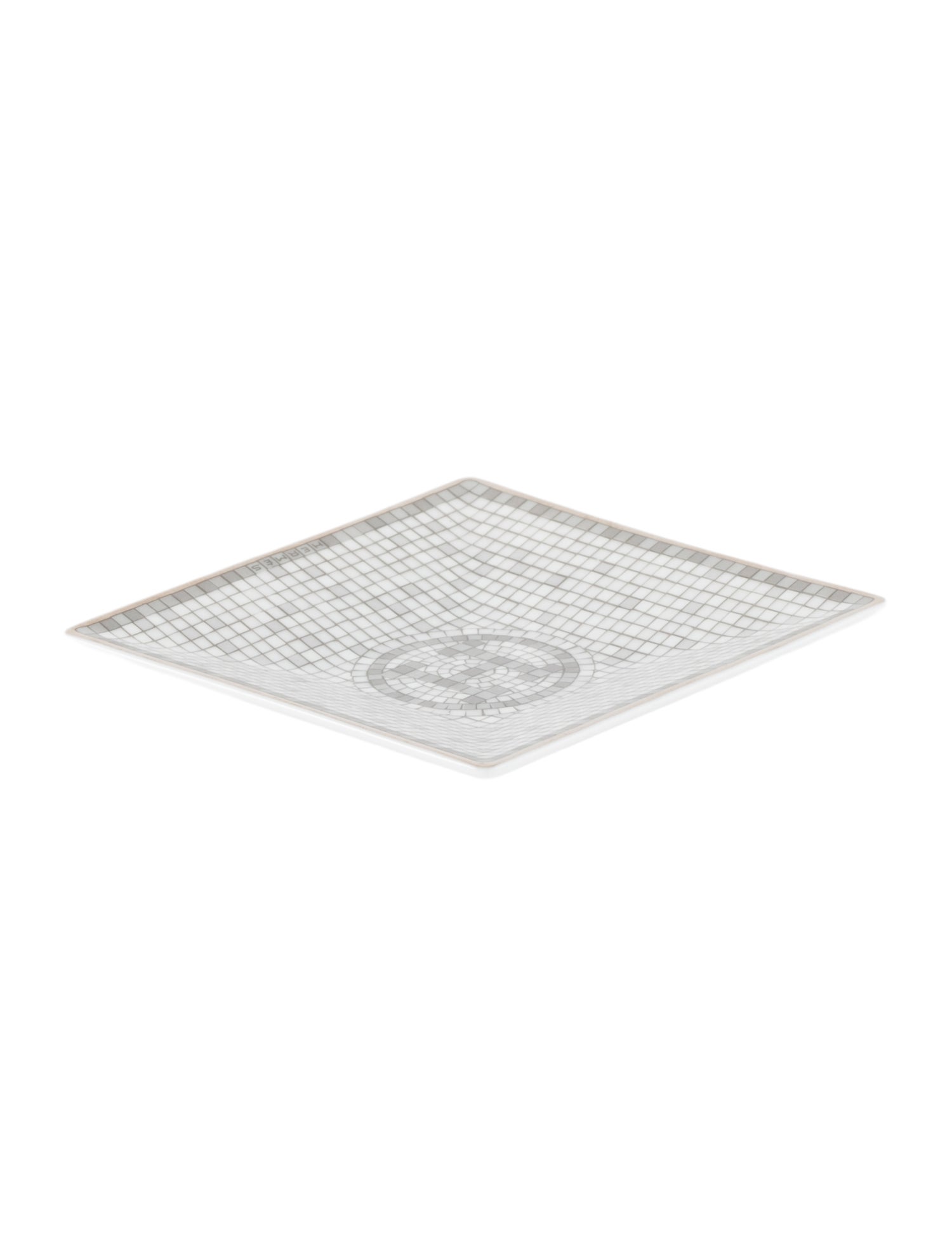 Hermès Mosaique au 24 Platinum Square Dish No. 1