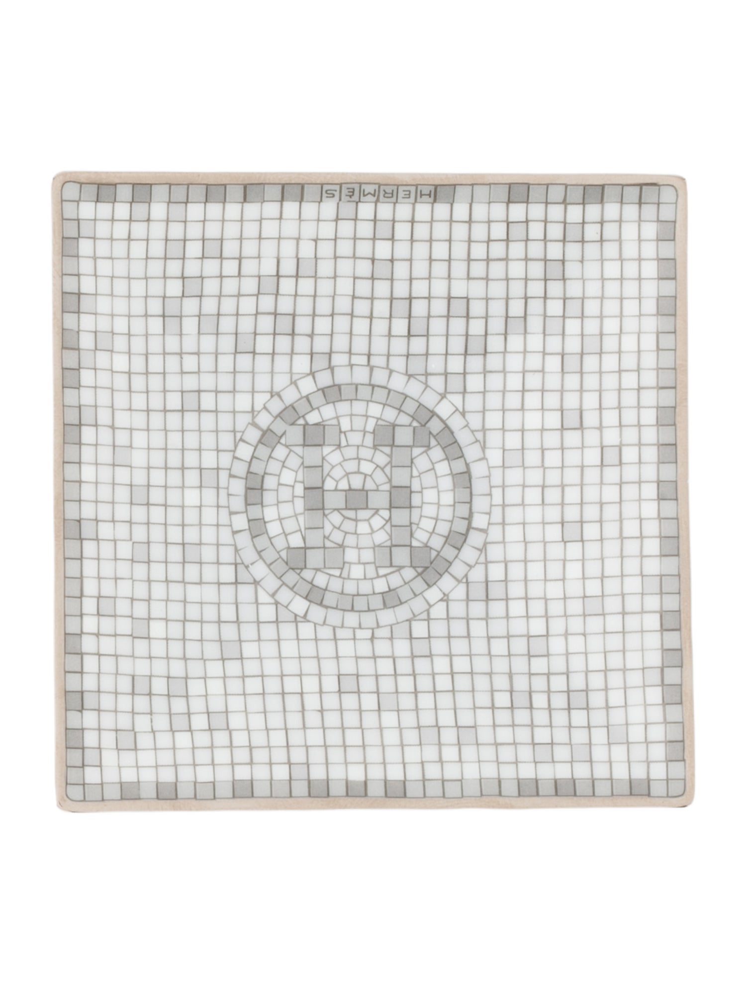 Hermès Mosaique au 24 Platinum Square Dish No. 1