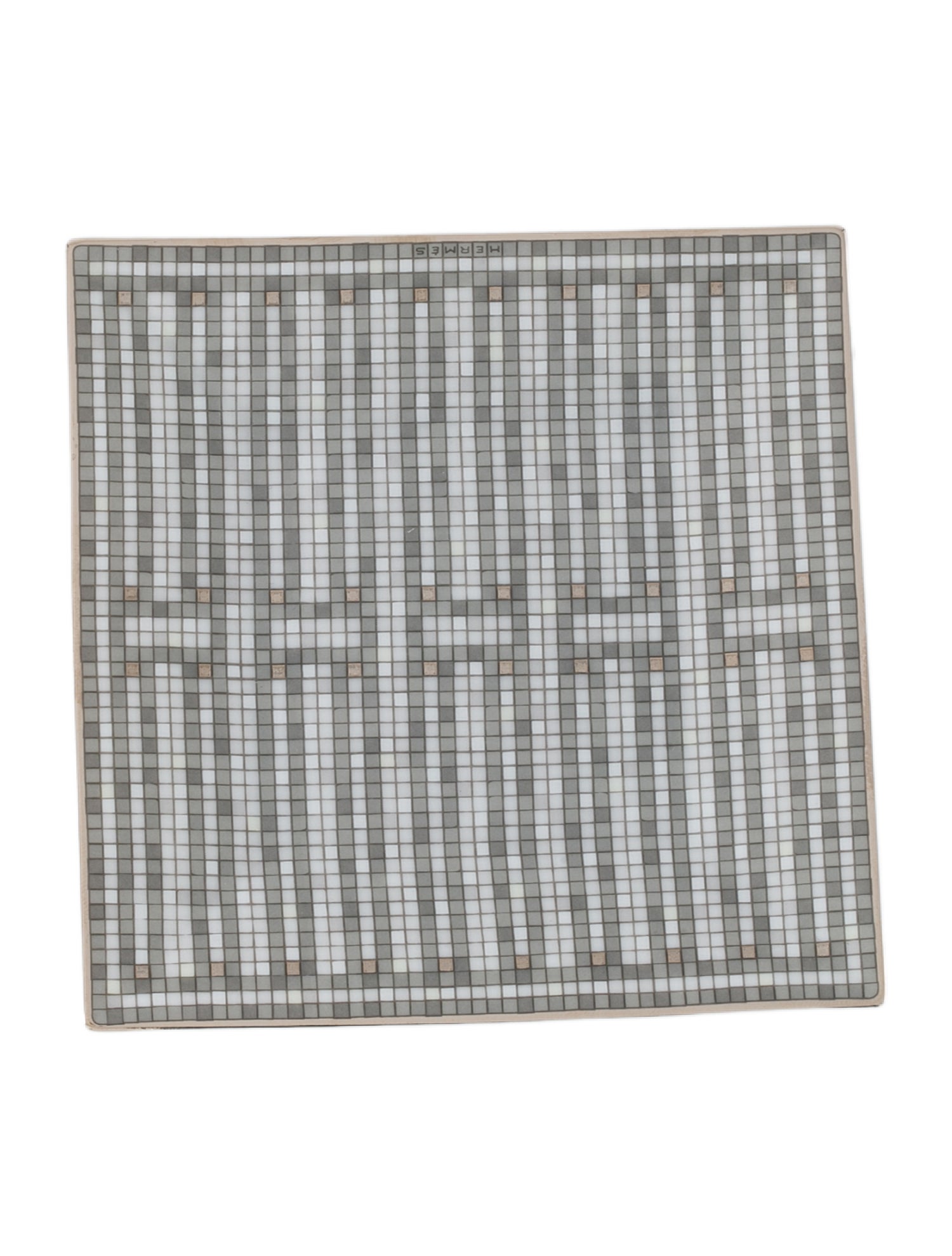 Hermès Mosaique au 24 Platinum Square Dish No. 2