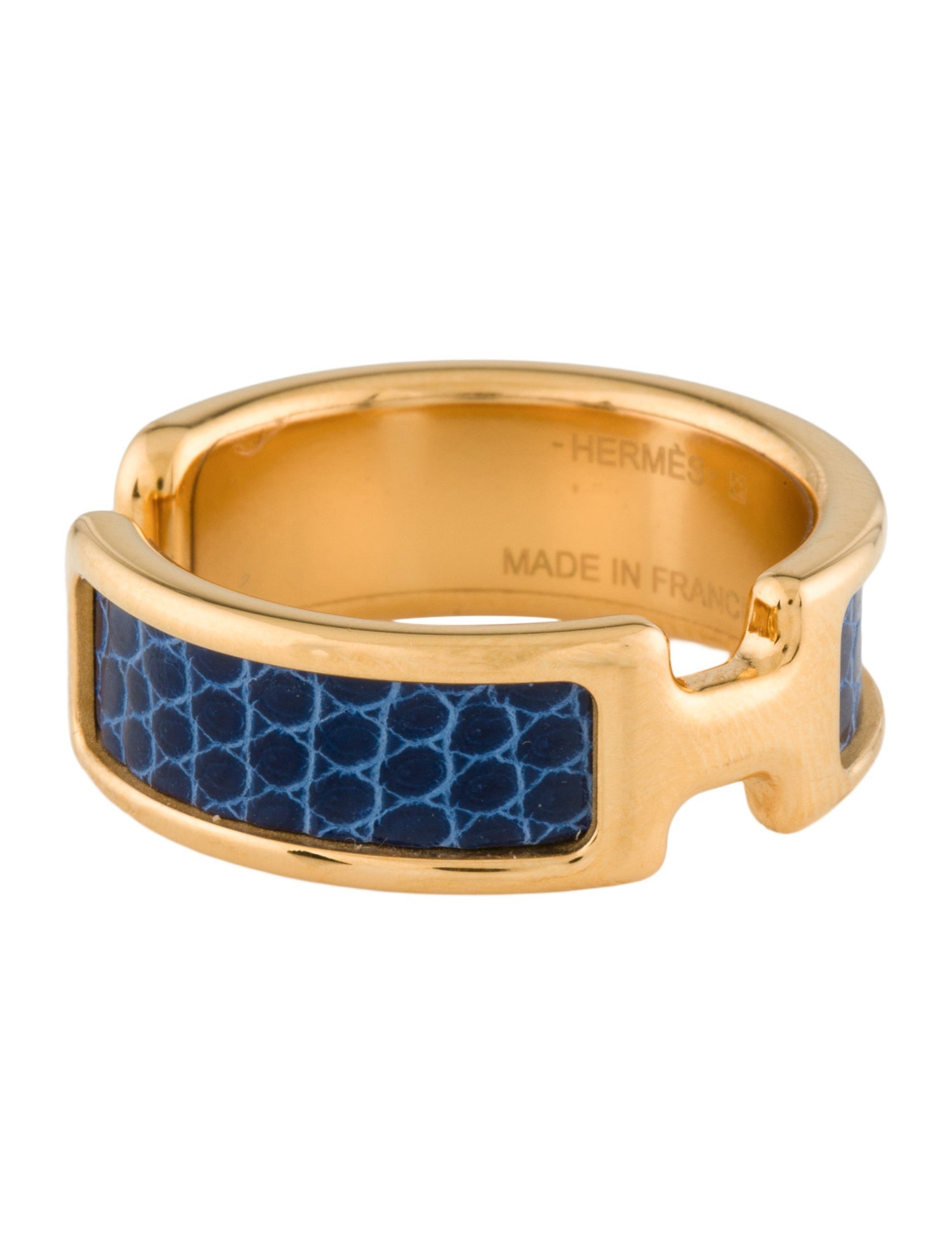 Hermès Leather Olympe Band Ring