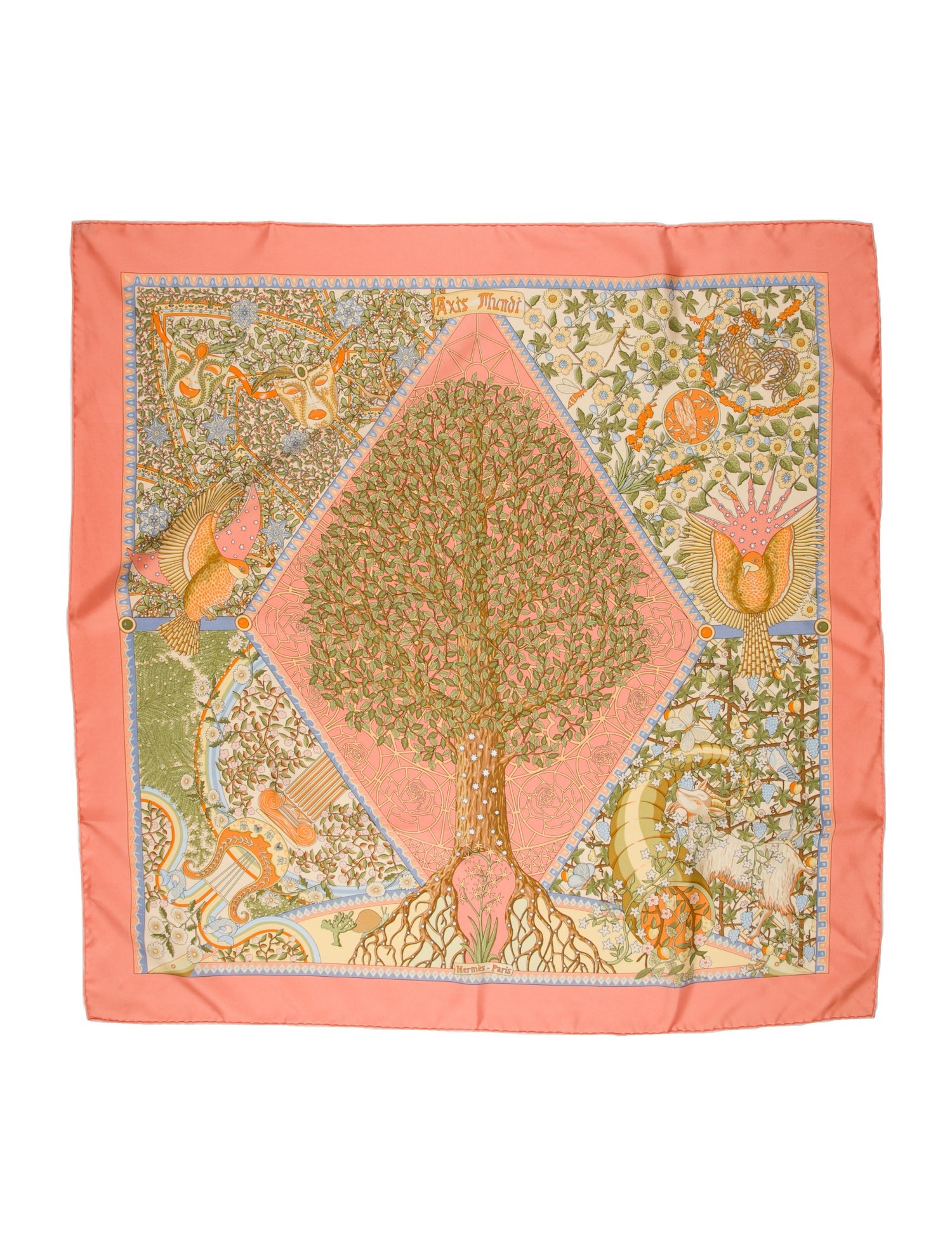 Hermès Axis Mundi Silk Scarf