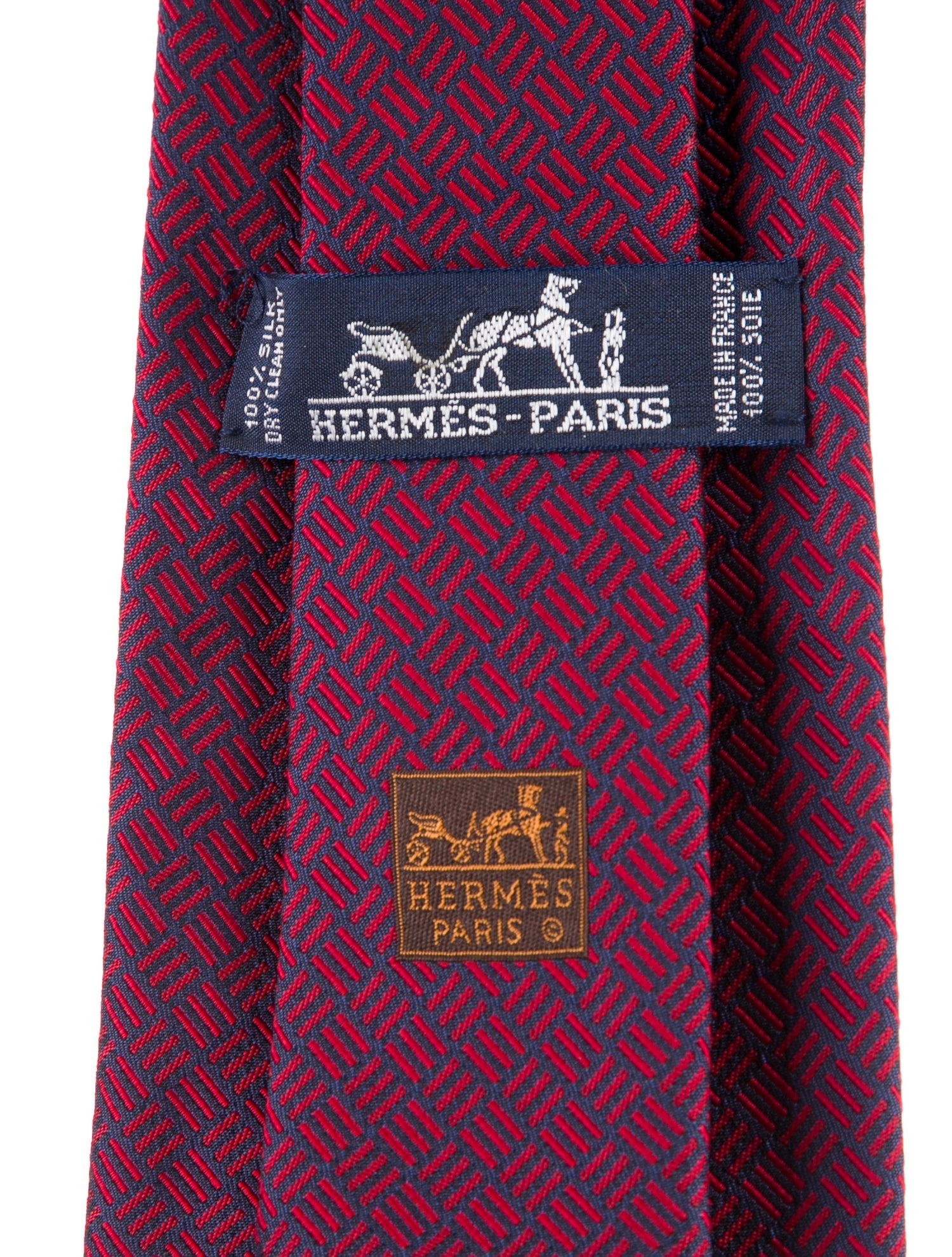 Hermès Printed Silk Tie