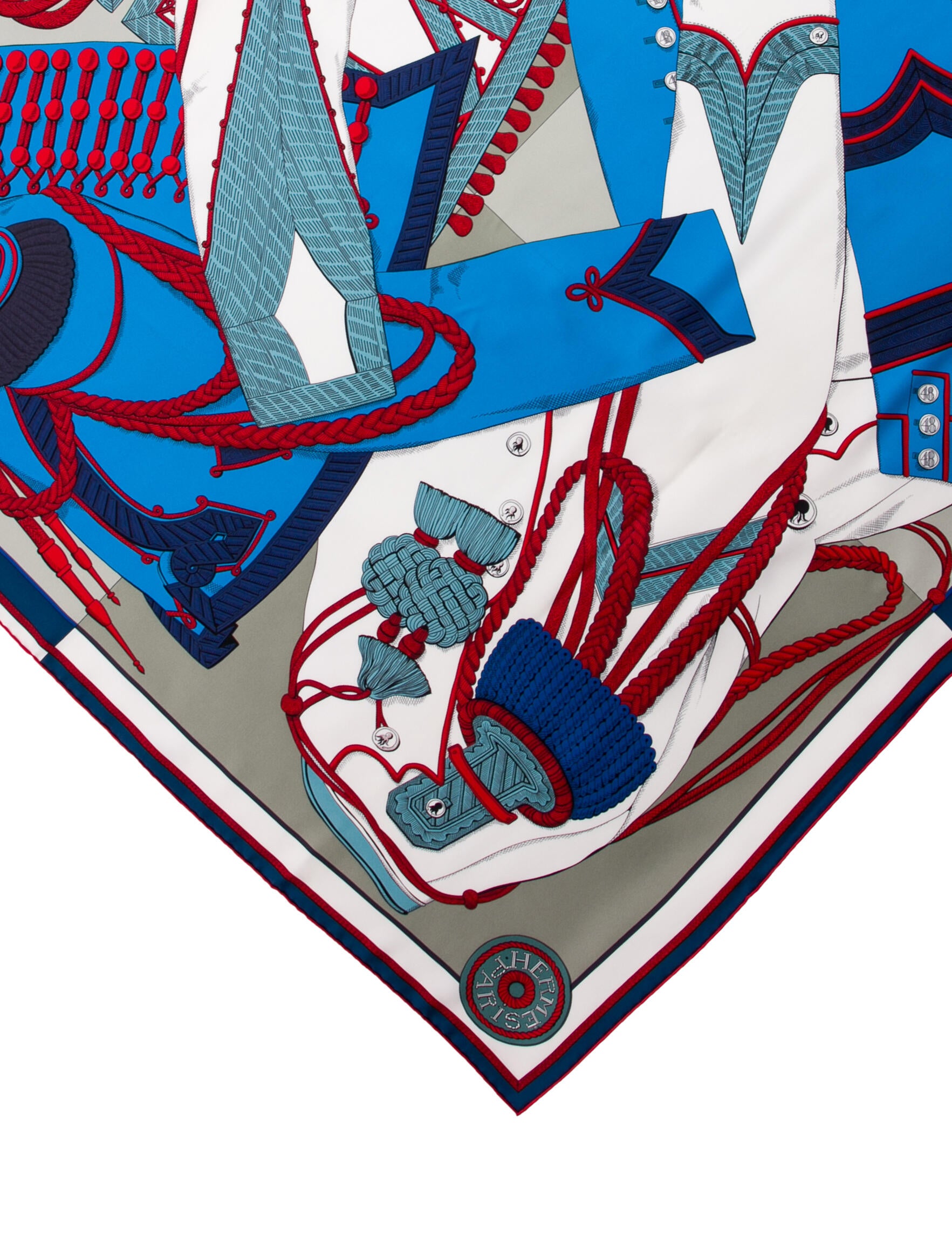 Hermès Zouaves et Dragons Silk Scarf w/ Tags